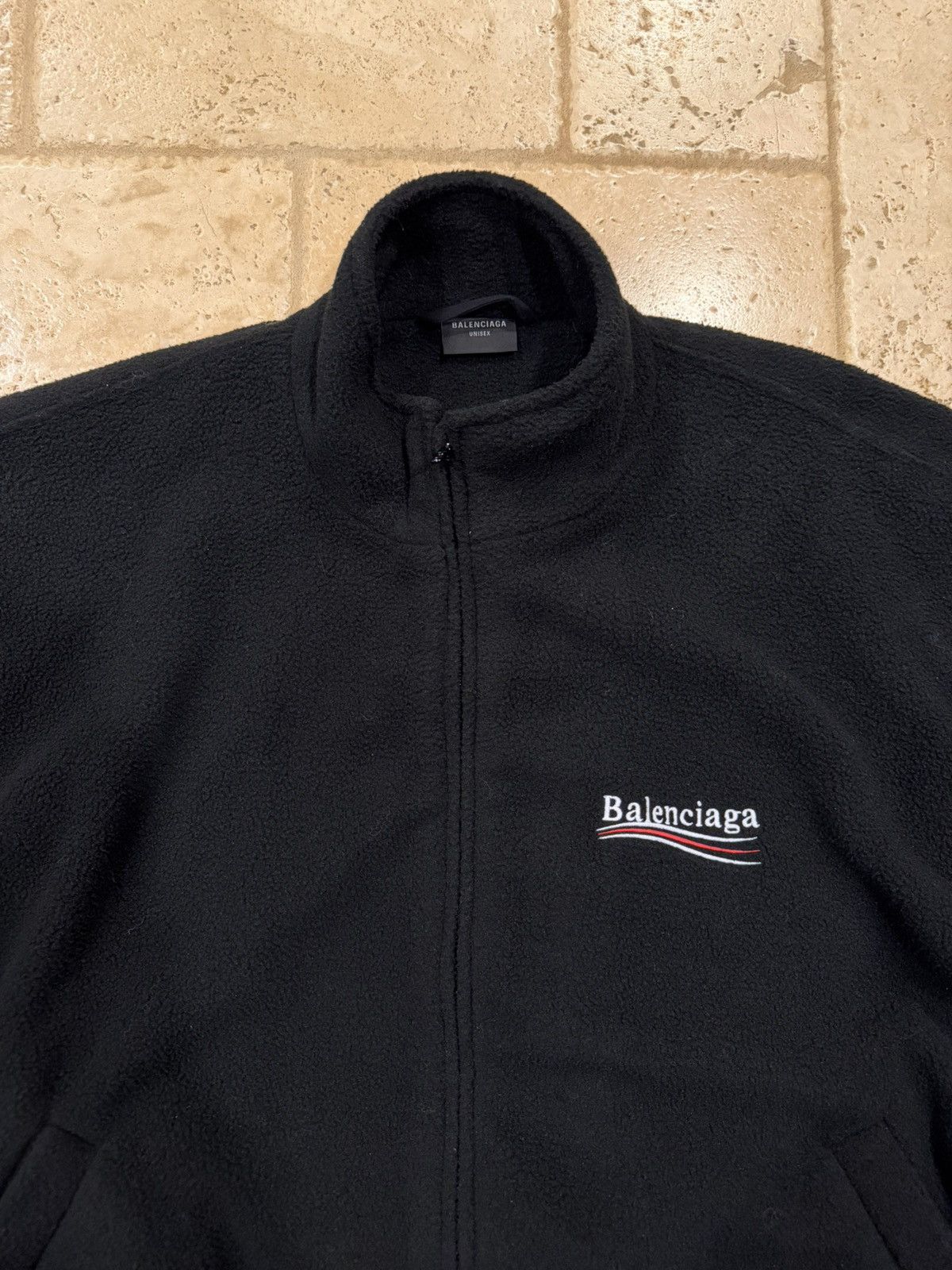 Balenciaga Balenciaga Political Campaign Polar Fleece Zip Up Jacket Size US XL / EU 56 / 4 - 7 Thumbnail