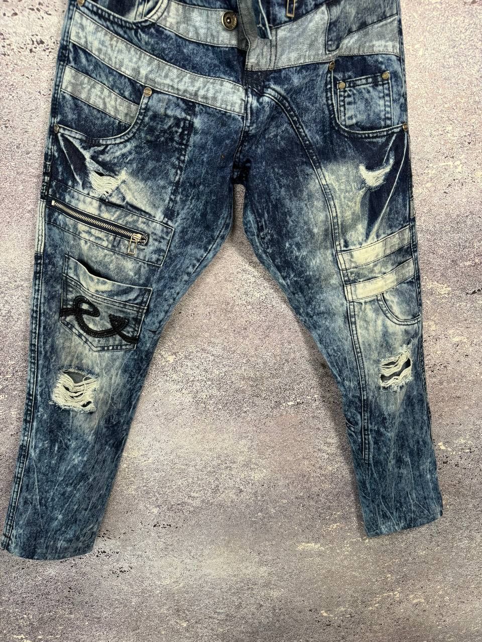 Designer × Japanese Brand × Vintage PEVIANI Jeans Men's Size 38 Moto Acis Wash Straight Size US 38 / EU 54 - 3 Thumbnail