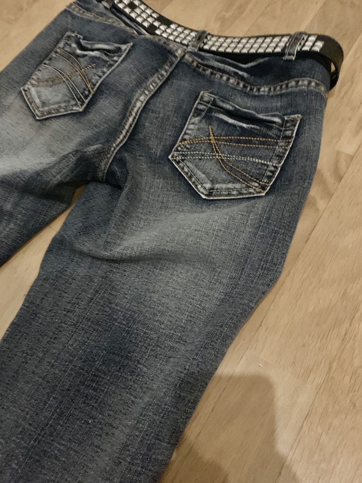 Japanese Brand Vintage washed bootcut denim jeans Size 24" / US 00 / IT 34 - 3 Thumbnail