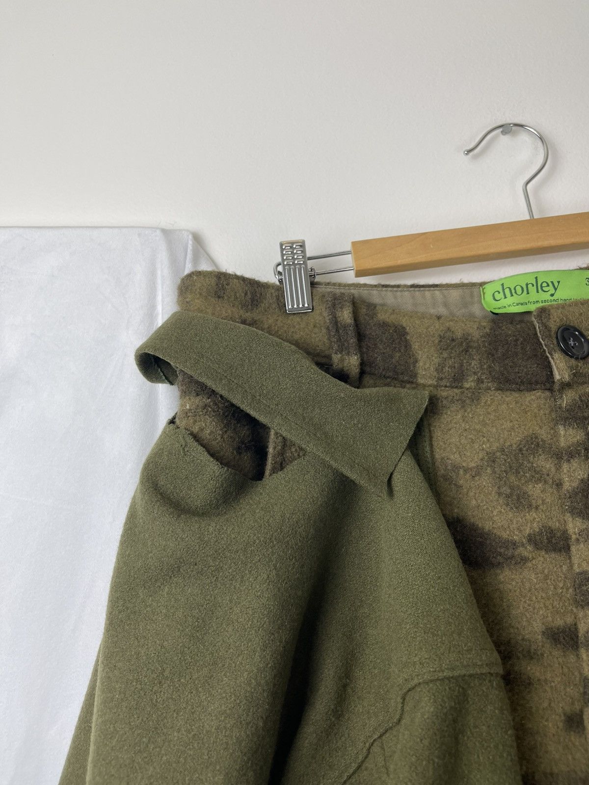 Chorley Deconstructed military baggy wool camo cargo pants d ring Size US 34 / EU 50 - 7 Thumbnail