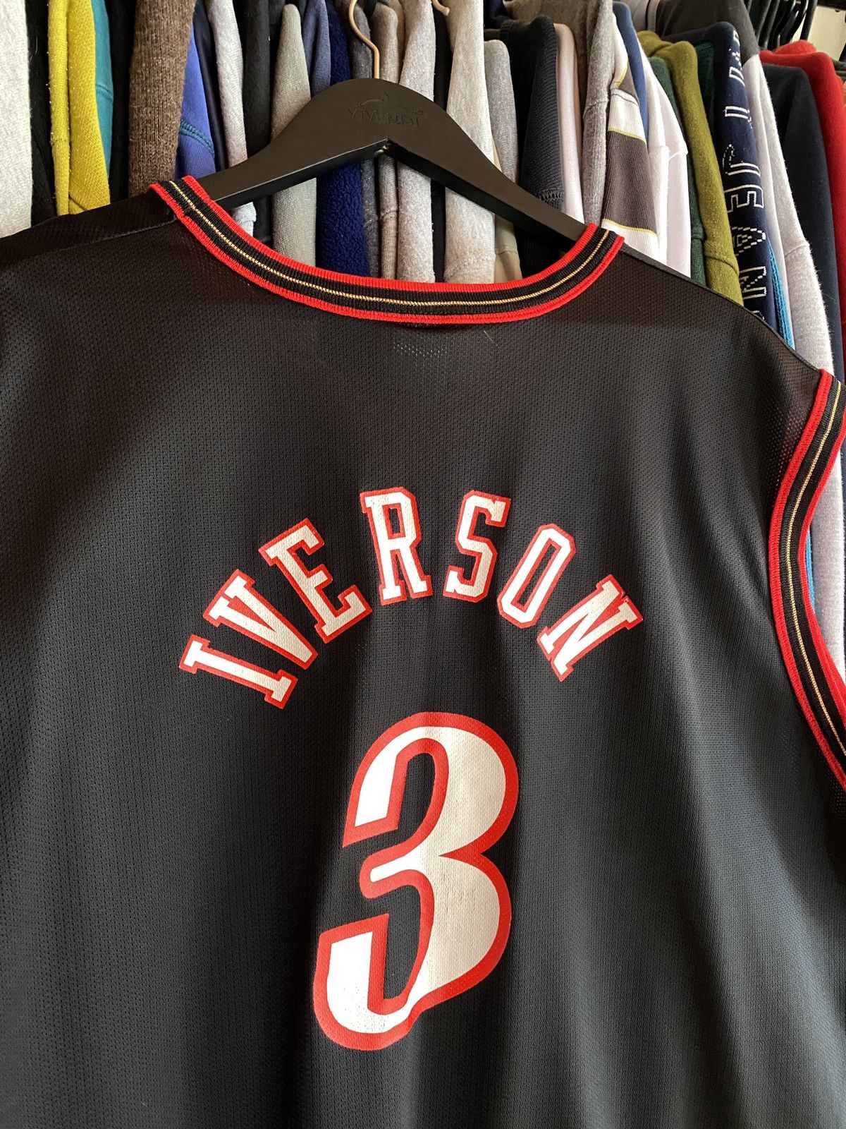 Champion CHAMPION NBA PHILADELPHIA SIXERS IVERSON VINTAGE SHIRT Y2k Size US XL / EU 56 / 4 - 4 Thumbnail