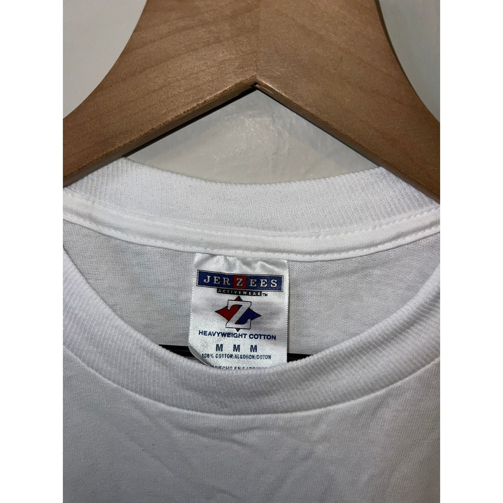 Jerzees Vintage Patriotic American The Free The Brave White M Shirt Size US M / EU 48-50 / 2 - 4 Thumbnail