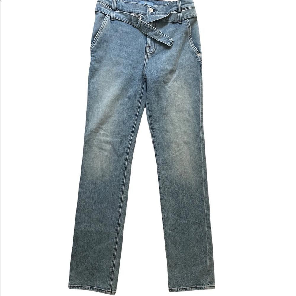 7 For All Mankind 7 For All Mankind Paperbag Slim Straight Size 25 Size 25" / US 0 / IT 36 - 5 Thumbnail