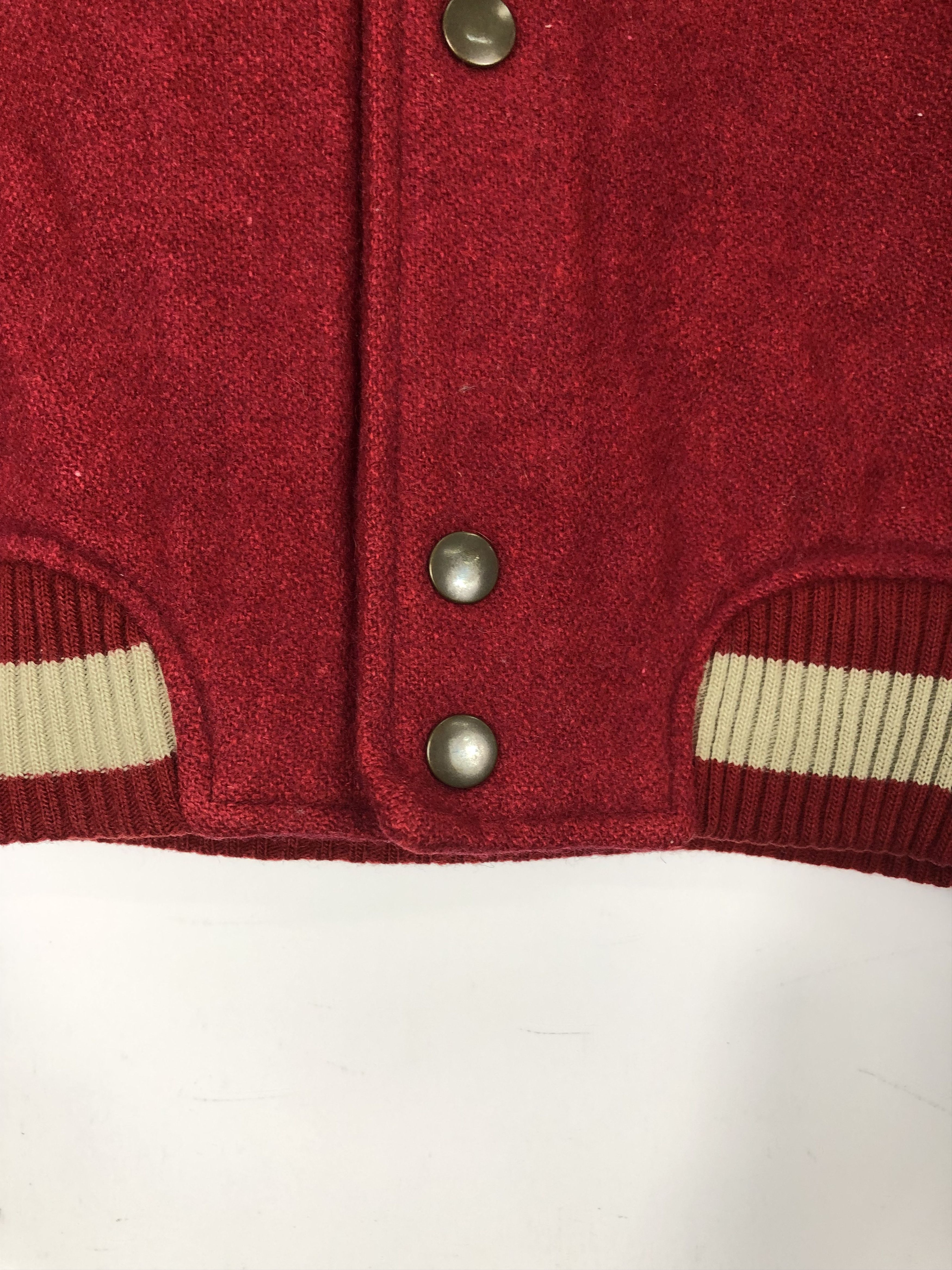 Japanese Brand Rare 80s Vintage japenese Brand Varsity Jacket Red V0176 Size US L / EU 52-54 / 3 - 9 Thumbnail