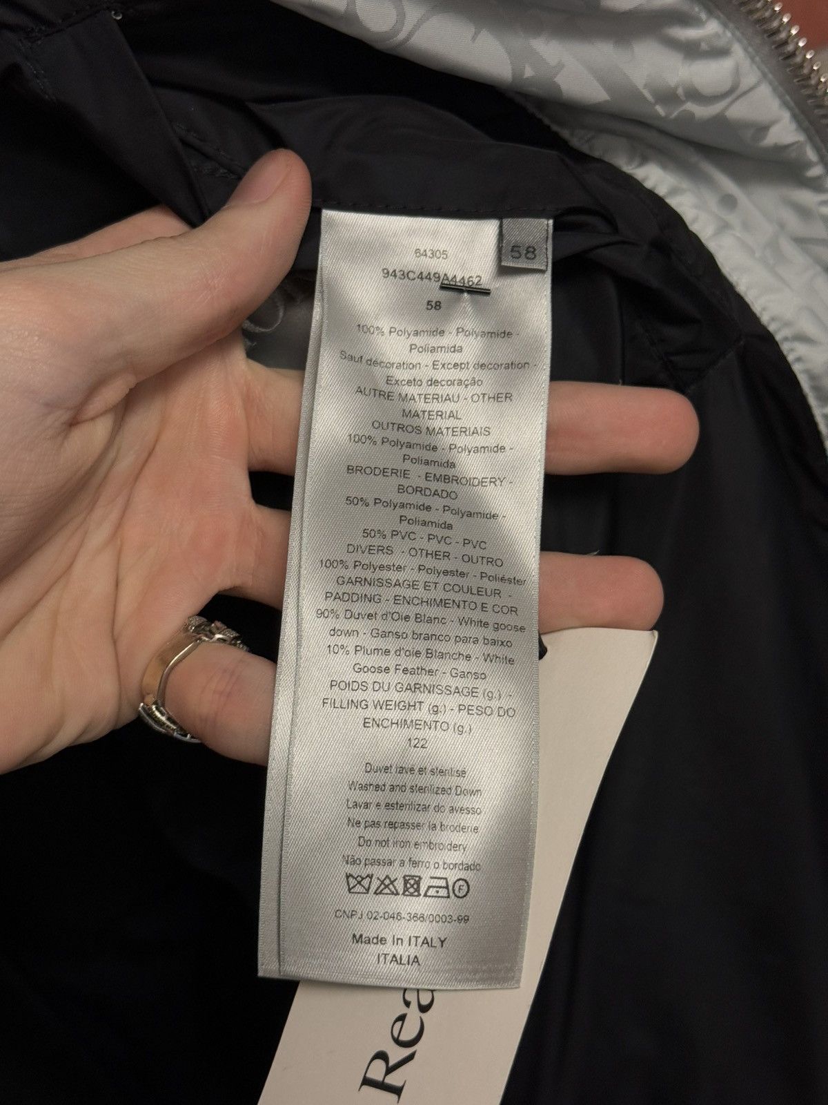 Dior Dior Puffer Jacket Silver $3100 Retail Size 58(XXL) 🧼 Size US XXL / EU 58 / 5 - 13 Thumbnail