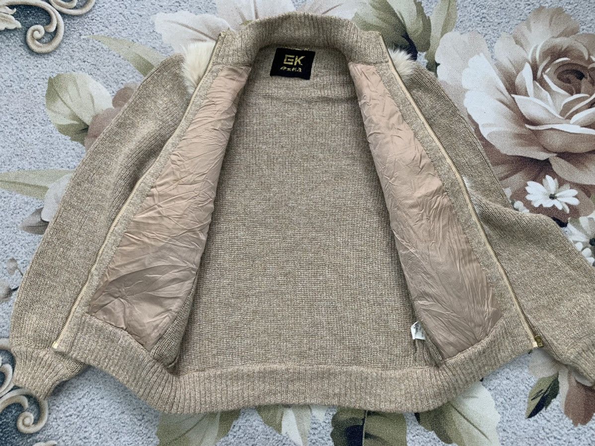 Vintage Rare GK Wool & Fur Knit Zipper Up Jacket Size S / US 4 / IT 40 - 8 Thumbnail