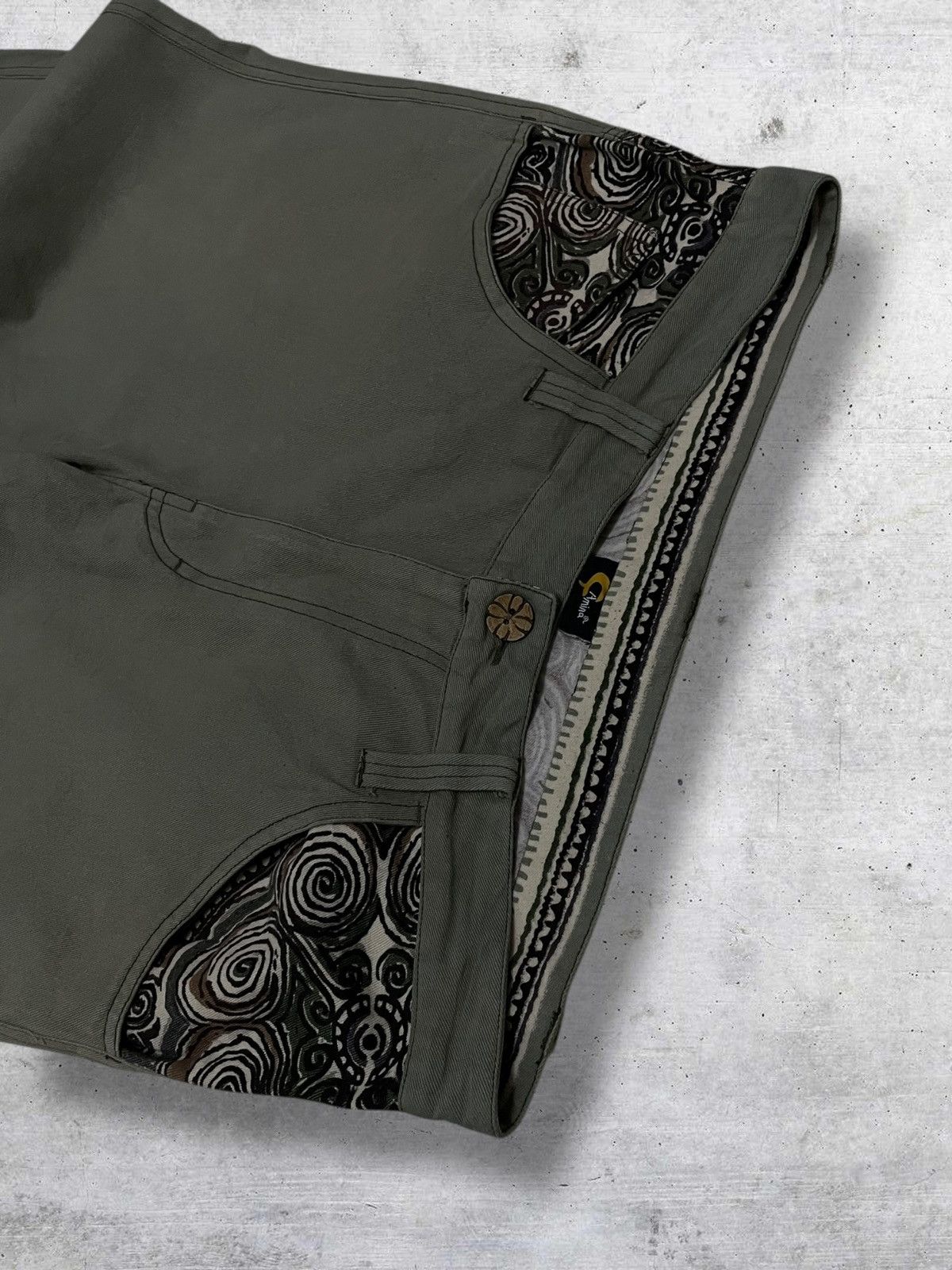Beauty Beast CAMINA 90S JAPAN DESIGNER ART HISTORICAL KUNO BAGGY PANT Size US 32 / EU 48 - 11 Thumbnail