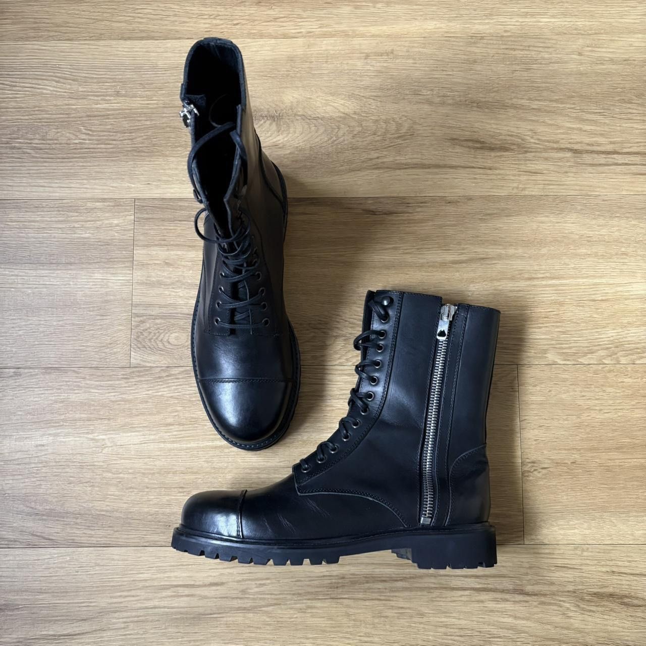 Diesel Black Gold Diesel Black Gold - Colonel-La leather military boots 43 / 9 Size US 9 / EU 42 - 2 Thumbnail