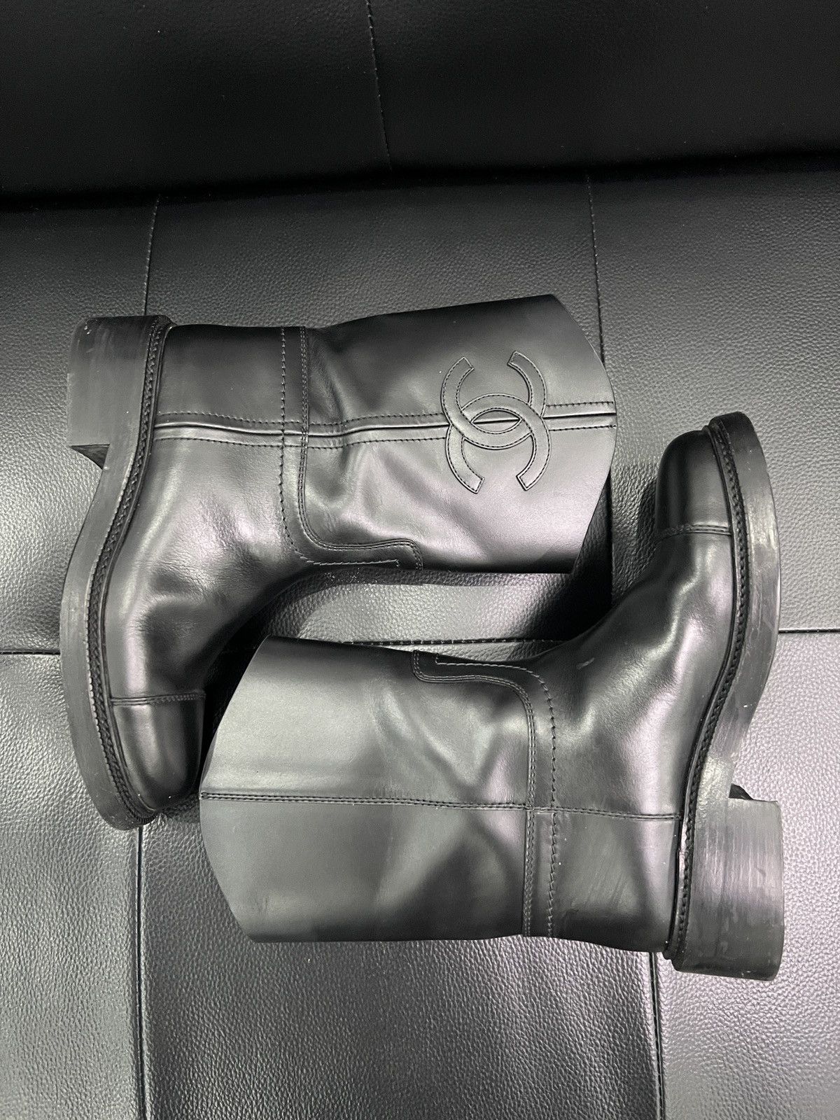 Chanel Chanel Double C Mid-Calf Riding Boots Size US 8 / IT 38 - 16 Thumbnail