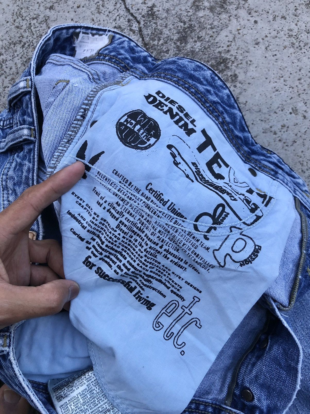 Diesel FLARED⚡️⚡️DIESEL ZATINY DISTRESSED JEANS Size 32" / US 10 / IT 46 - 8 Thumbnail