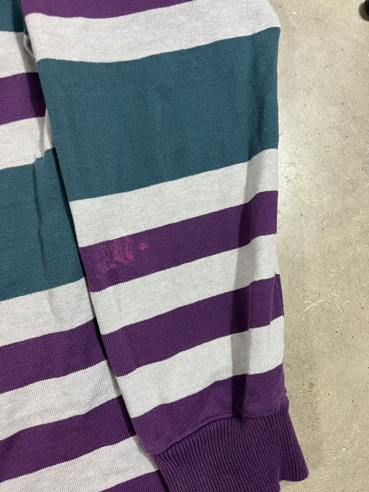 L.L. Bean Vintage 80s LL Bean Purple Striped Rugby Shirt Size US L / EU 52-54 / 3 - 3 Thumbnail