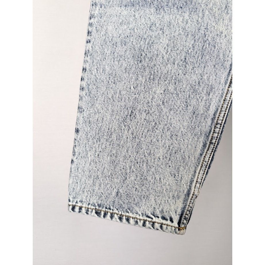Saint Laurent Paris o1rshd1 Baggy Cropped Organic Jeans in Heavy Marble Blue Size US 36 / EU 52 - 5 Thumbnail