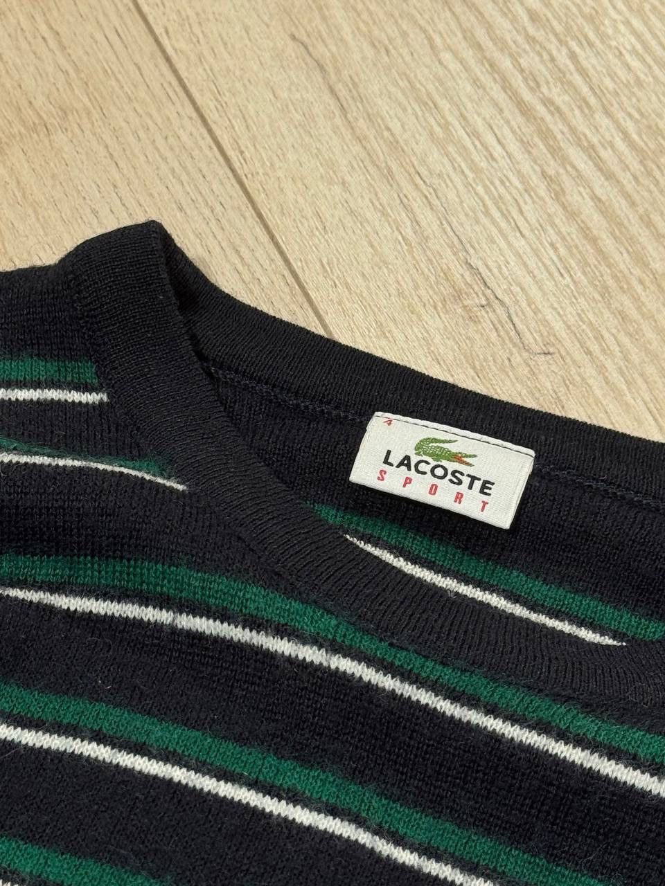Lacoste Vintage 90s Lacoste Wool Striped Sweater Size M Size US M / EU 48-50 / 2 - 3 Thumbnail