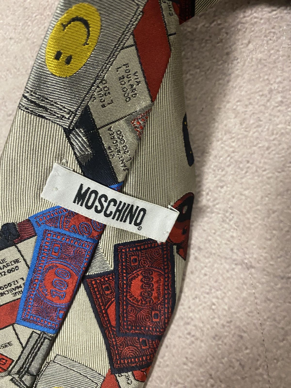 Moschino × Vintage Moschino vintage distressed futuristic tie Size ONE SIZE - 6 Thumbnail