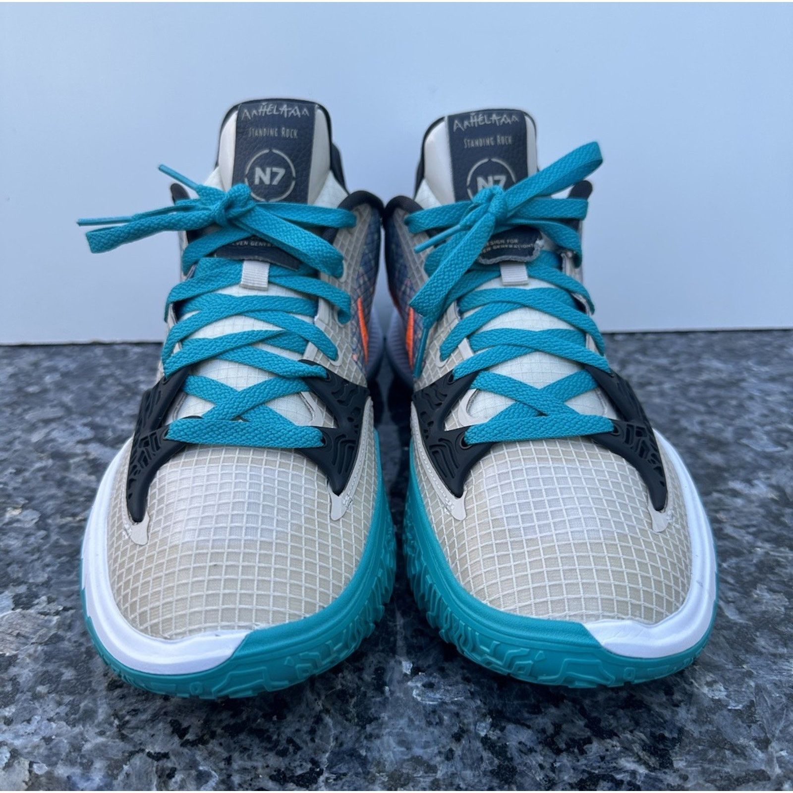 Nike RARE Nike Kyrie Low 4 N7 ID Sneakers DN2064-991 Men’s Sz 9.5 Size US 9.5 / EU 42-43 - 2 Thumbnail