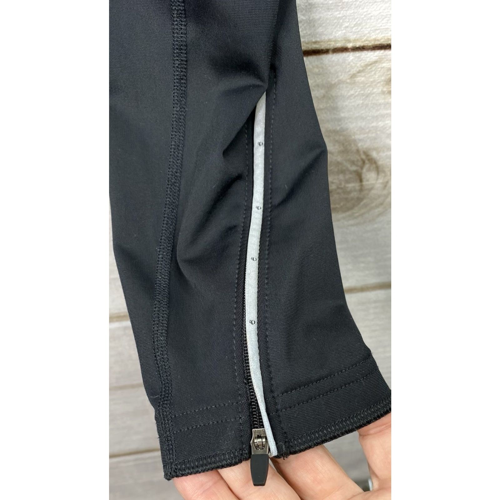 PEARL iZUMi Pearl Izumi Cycling Pants L Black Ankle Zip Therma Fleece Reflective Women XS? Wait Size 36" / US 14 / IT 50 - 7 Thumbnail