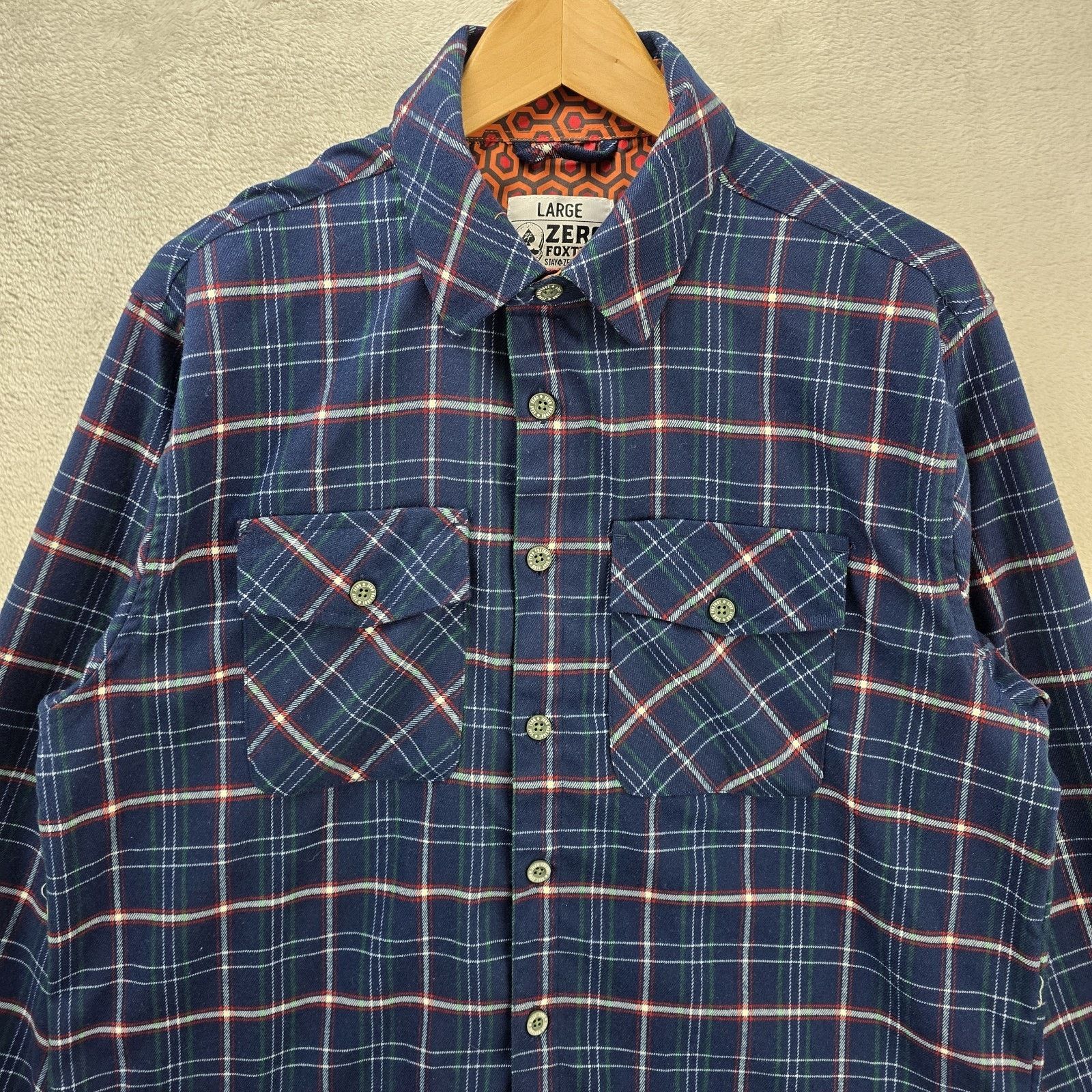 Other Zero Foxtrot Flannel Button Up Shirt Mens Large Long Sleeve Size US L / EU 52-54 / 3 - 3 Thumbnail