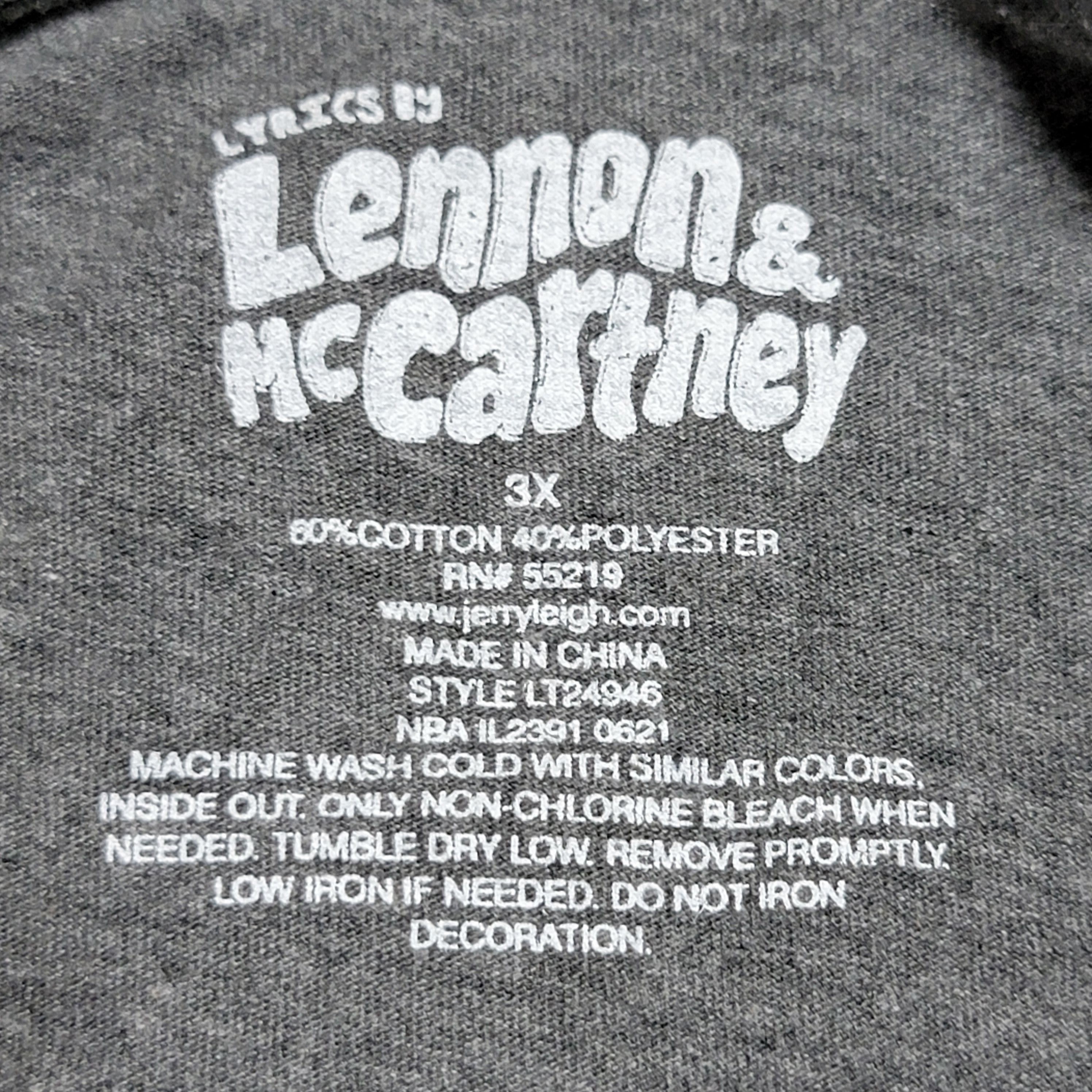 Other Lyrics by Lennon & McCartney SS Tee - 3X Size 3XL / US 20-22 - 4 Thumbnail