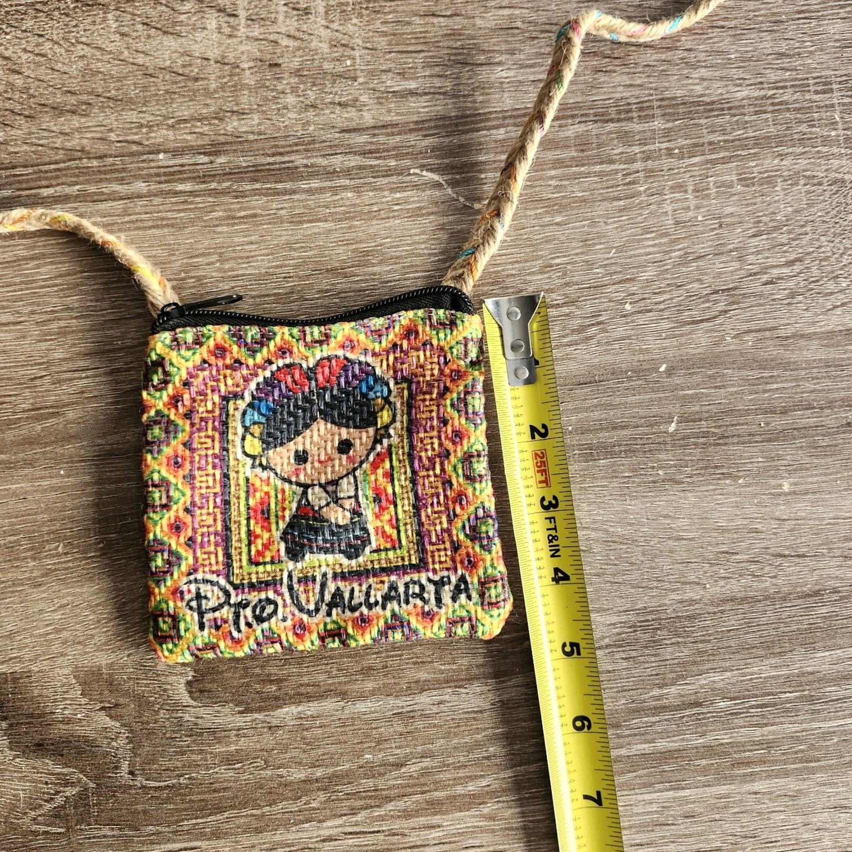 Vintage Pro Vallarta Mexican Little Girl Design Shoulder Bag Coin Mini Bag Brown Mini Bag Women Adult Size ONE SIZE - 3 Thumbnail