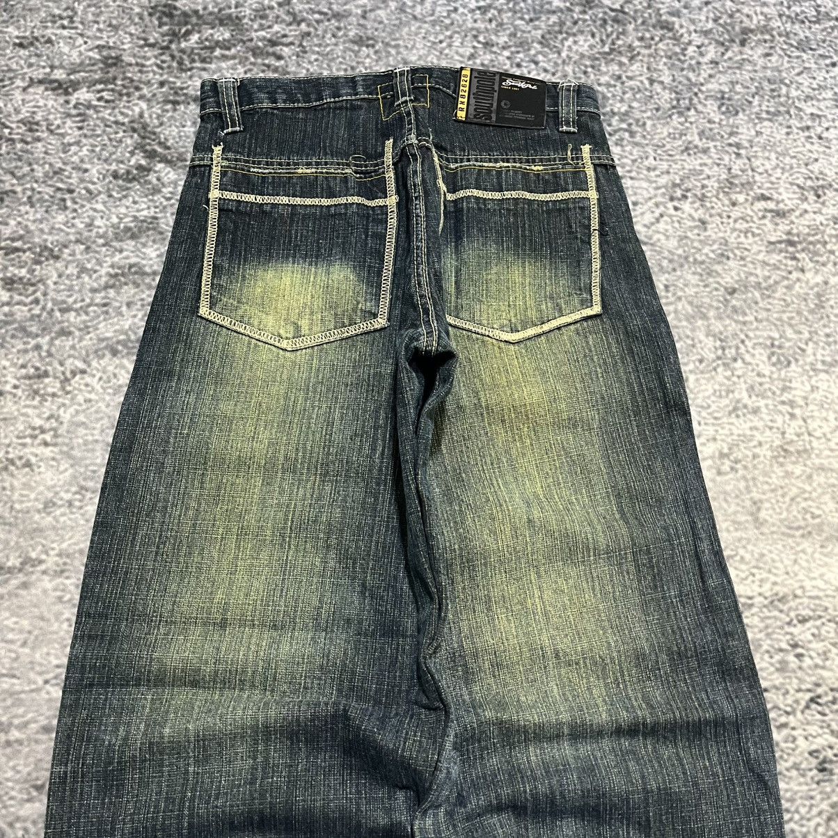 Southpole VINTAGE Y2K SOUTHPOLE GRUNGE SKATER BAGGY WIDE LEG JEANS Size US 28 / EU 44 - 3 Thumbnail