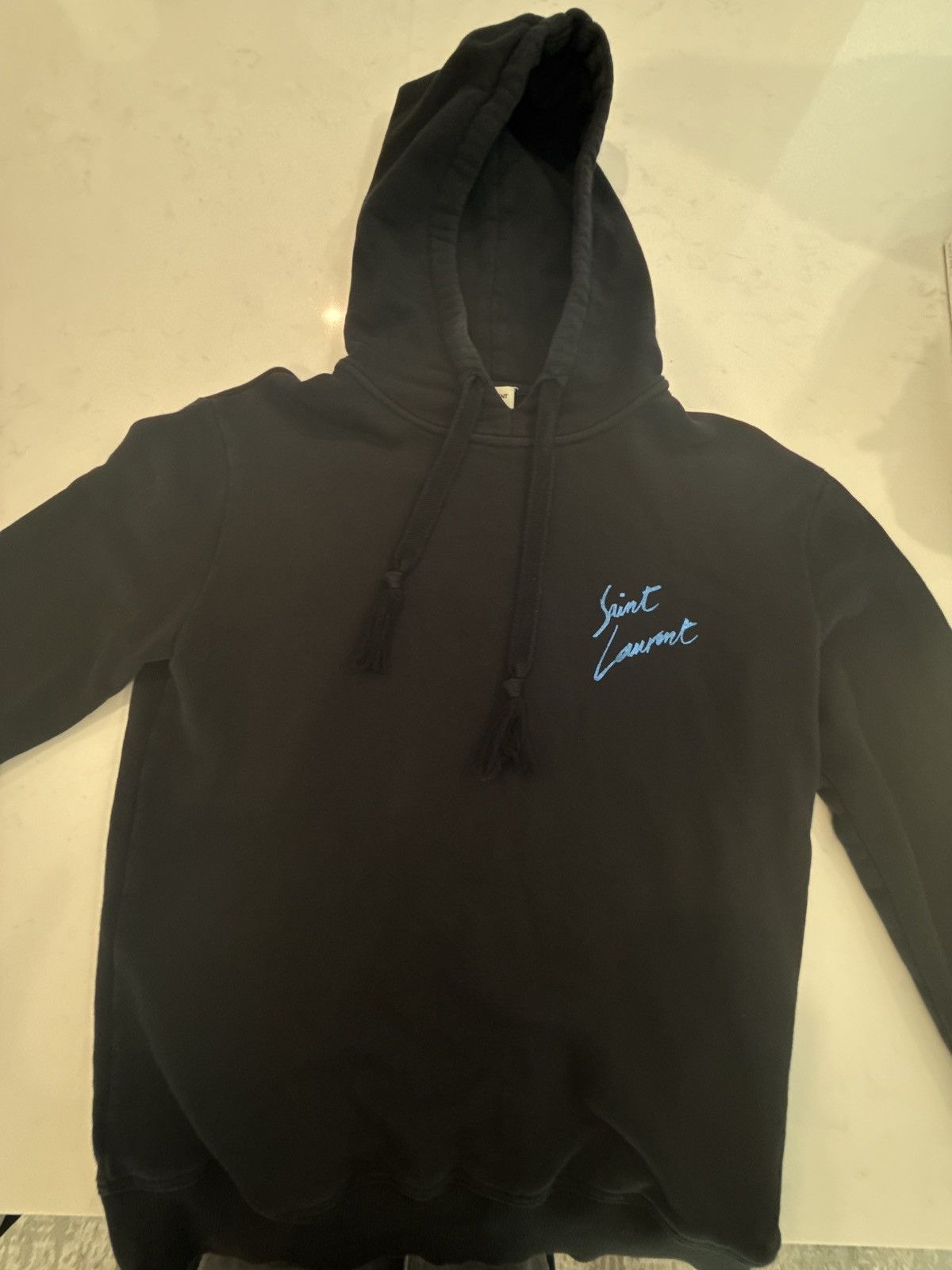Saint Laurent Signature Hoodie | Grailed