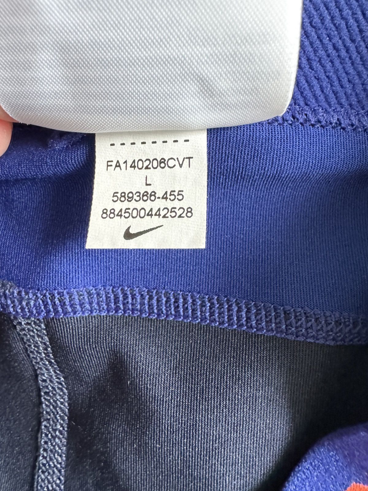 Nike Nike Pro Dri-Fit Blue Compression Training Leggings Athletic Size 34" / US 12 / IT 48 - 13 Thumbnail