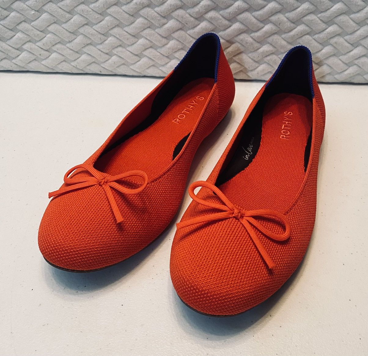Rothy's Rothy’s The Ballet Bow Flat Glamour Red In Love Insole 9 NEW Size US 9 / IT 39 - 5 Thumbnail