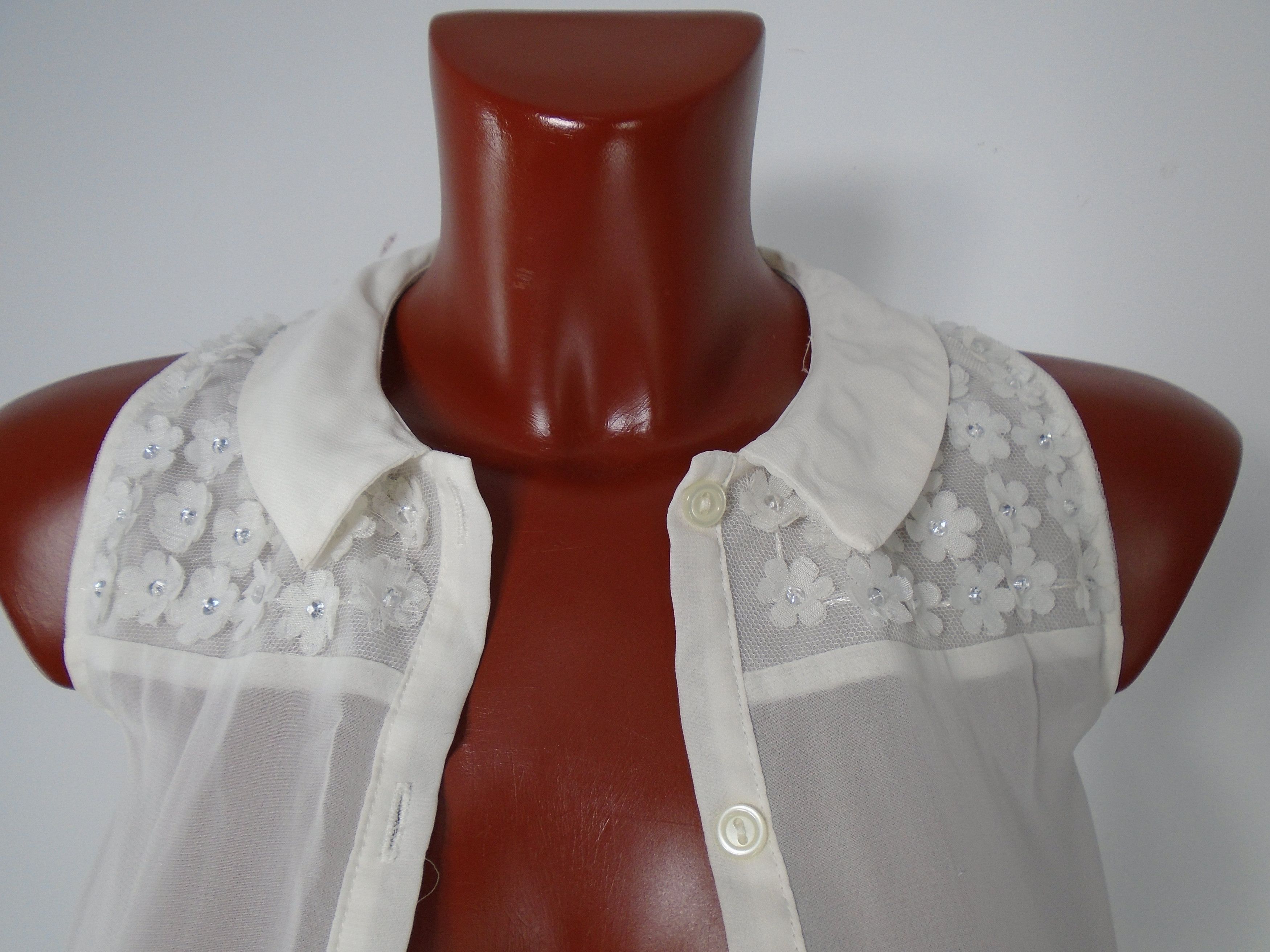 Vintage Women's Blouse Unknown Brand. White. XS. Size XS / US 0-2 / IT 36-38 - 6 Thumbnail