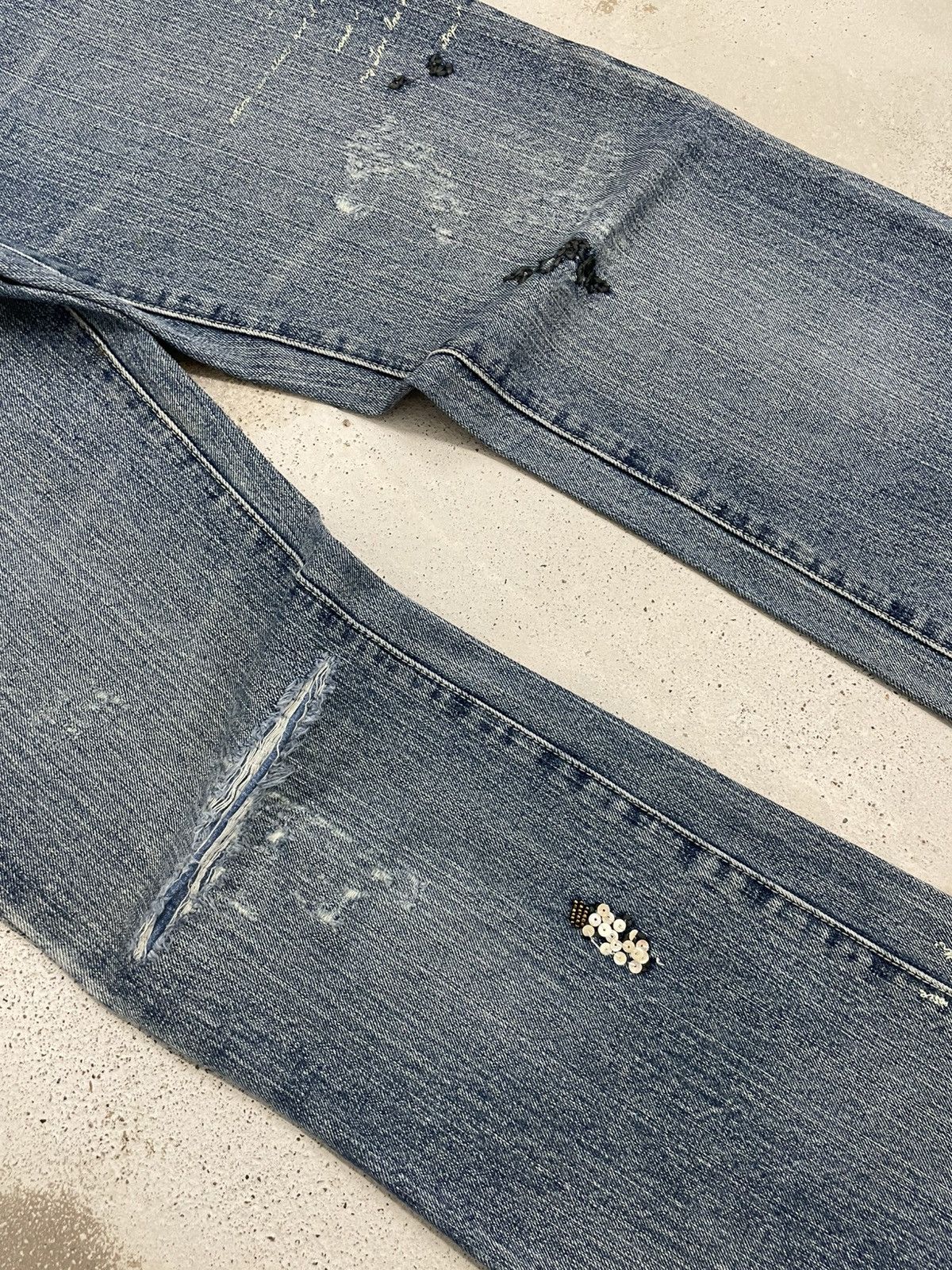 Designer Doll Jeans Creative Custom Soft Style Unisex Size US 30 / EU 46 - 6 Thumbnail