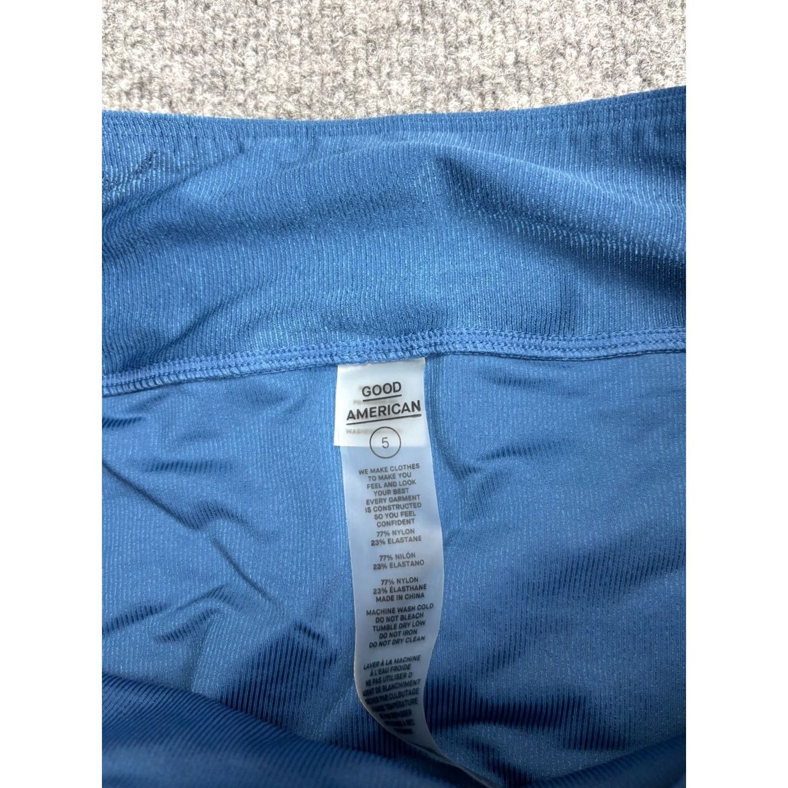 Good American Good American Leggings Women's 5 Blue High Rise Ankle Athletic Yoga Pant Size 27" / US 4 / IT 40 - 3 Thumbnail