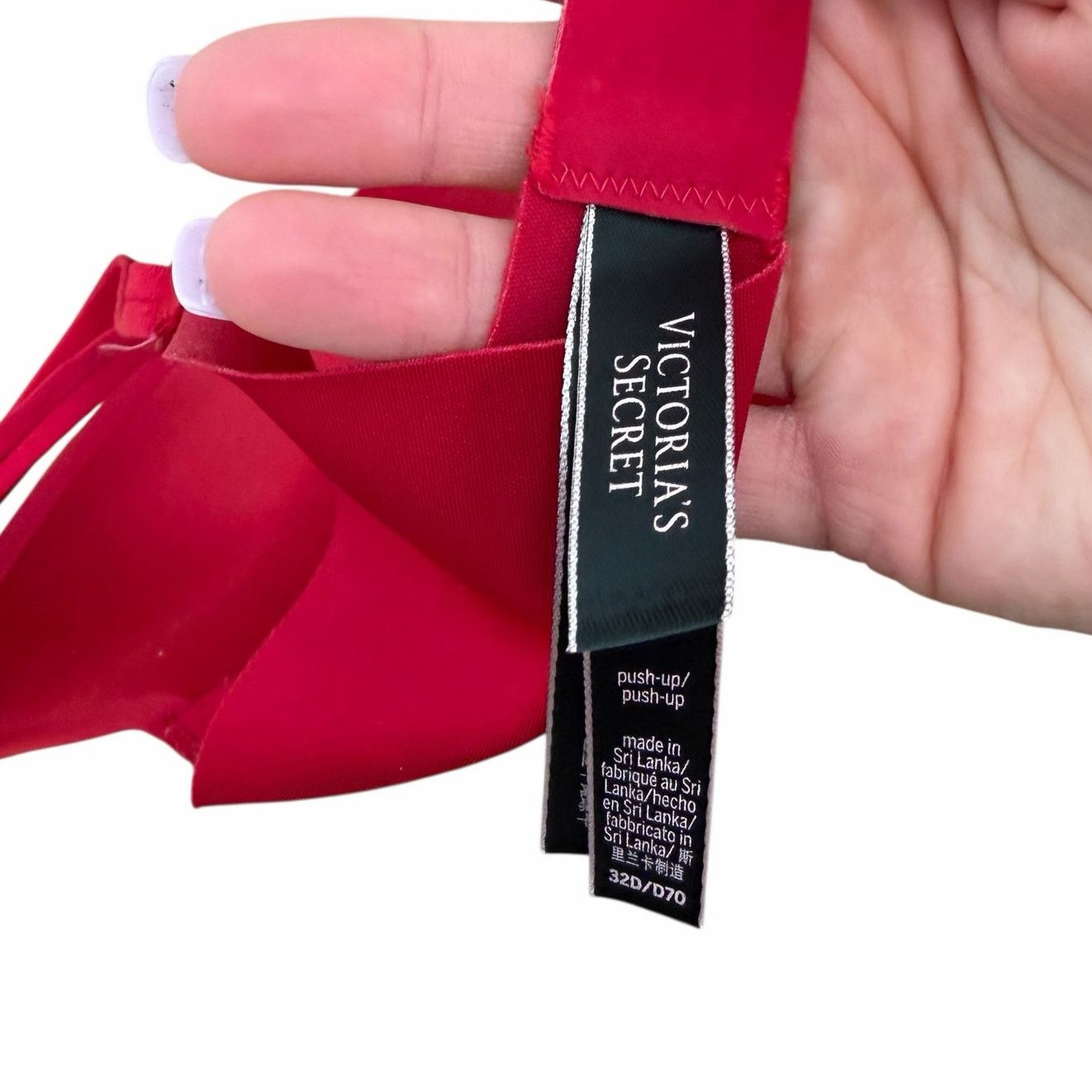 Victoria's Secret Victoria's Secret Red Push Up Bra Sz 32D Size ONE SIZE - 2 Thumbnail