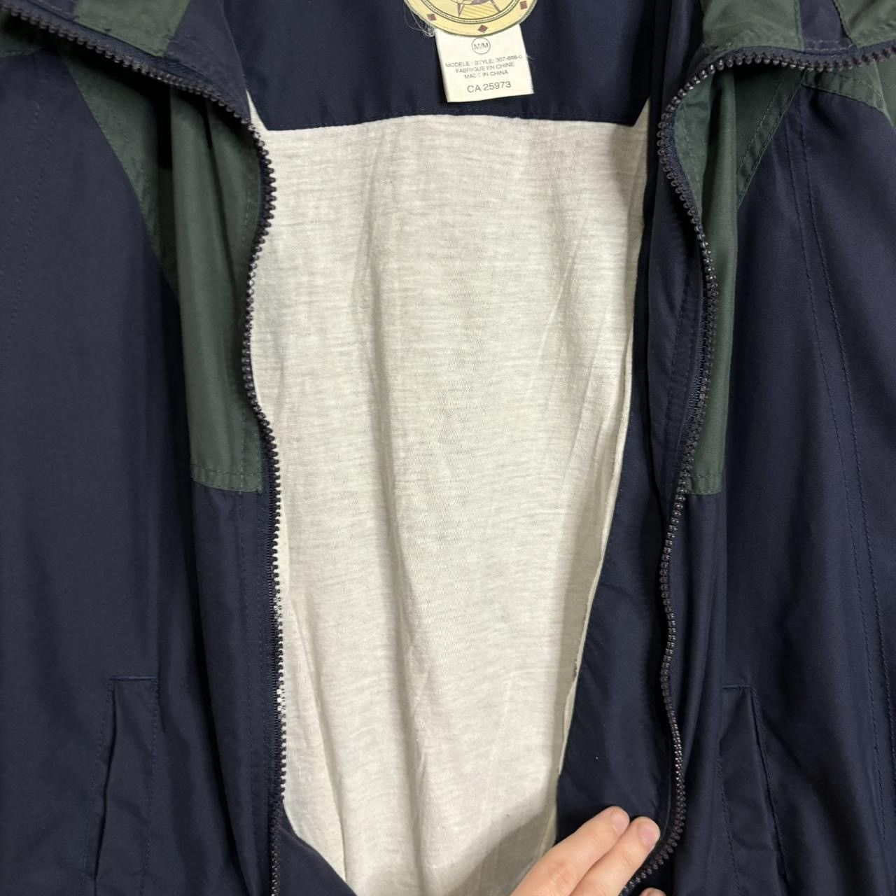 Vintage Vintage 90s Navy Green Boxy Windbreaker Zip-Up Jacket Size US M / EU 48-50 / 2 - 6 Thumbnail