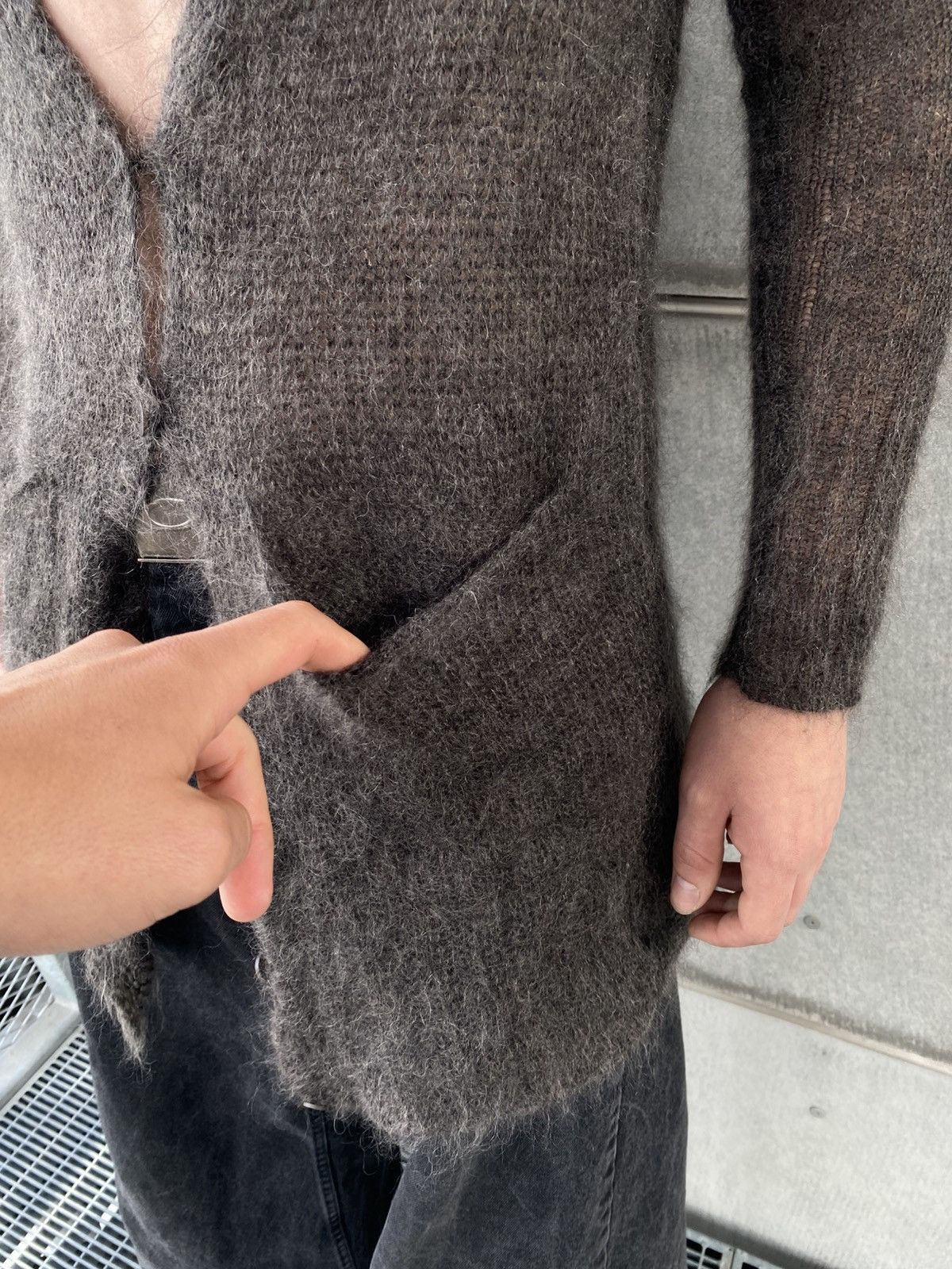 Ilaria Nistri Ilaria Nistri Mohair Avant-Garde Cardigan Size US S / EU 44-46 / 1 - 6 Thumbnail