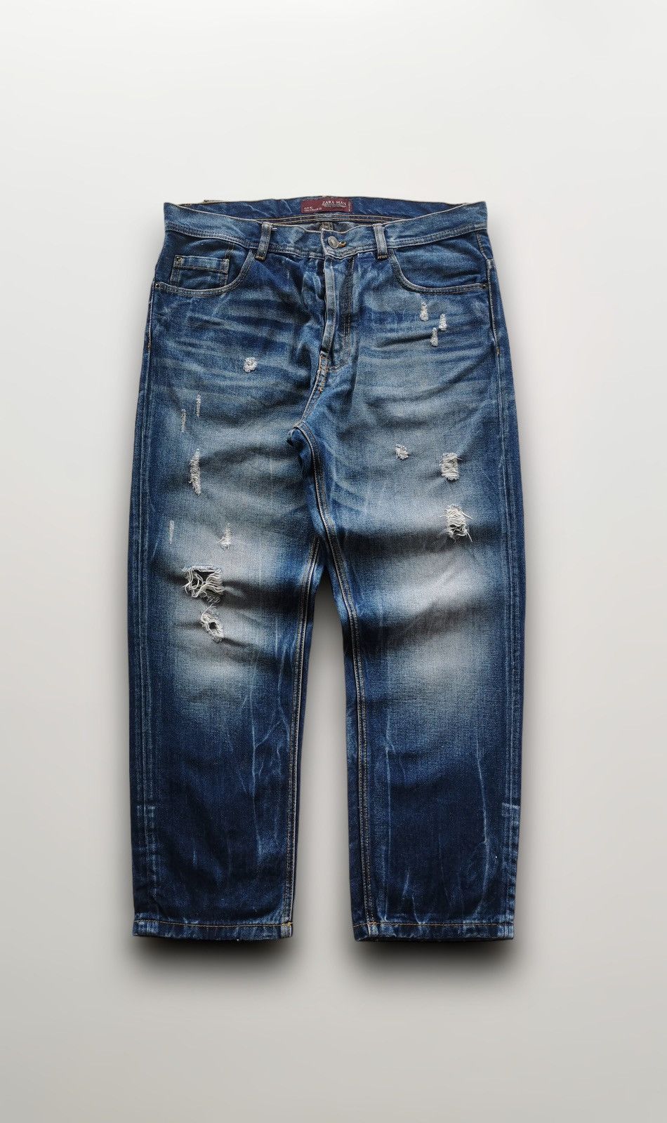 Zara Zara Distressed Denim Size US 34 / EU 50 - 2 Thumbnail