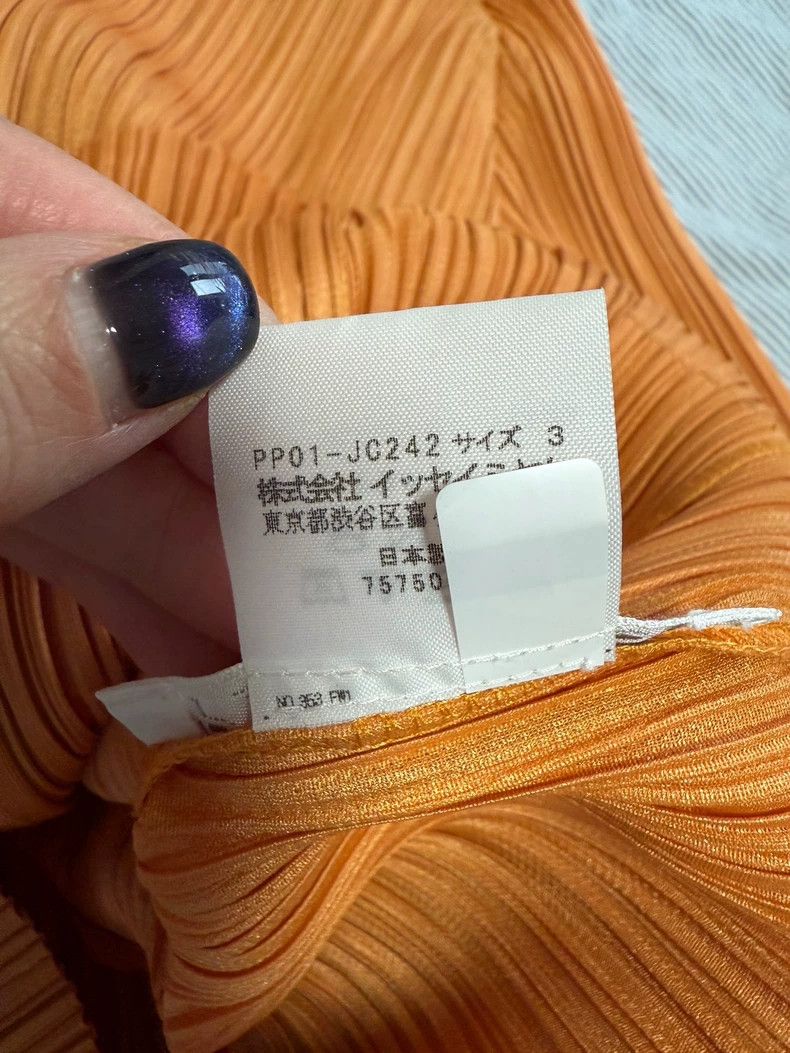 Issey Miyake Issey Miyake size:3 Orange lapel zipper long-sleeved cardi Size S / US 4 / IT 40 - 4 Thumbnail