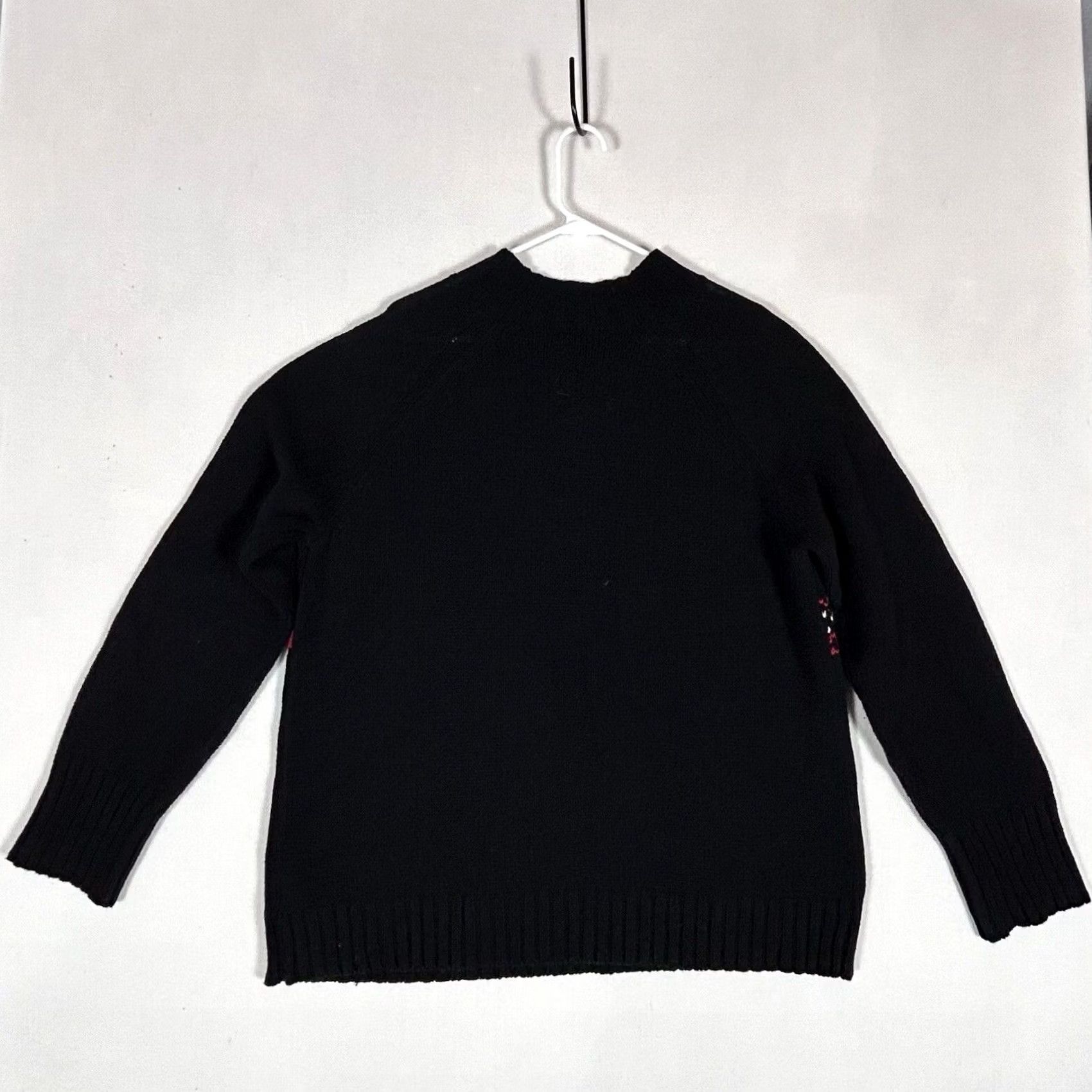 Chaps Chaps Ugly Christmas Chunky-Knit Pullover Sweater Black Red White Deer Xmas XL Mens Womens Size XL / US 12-14 / IT 48-50 - 5 Thumbnail