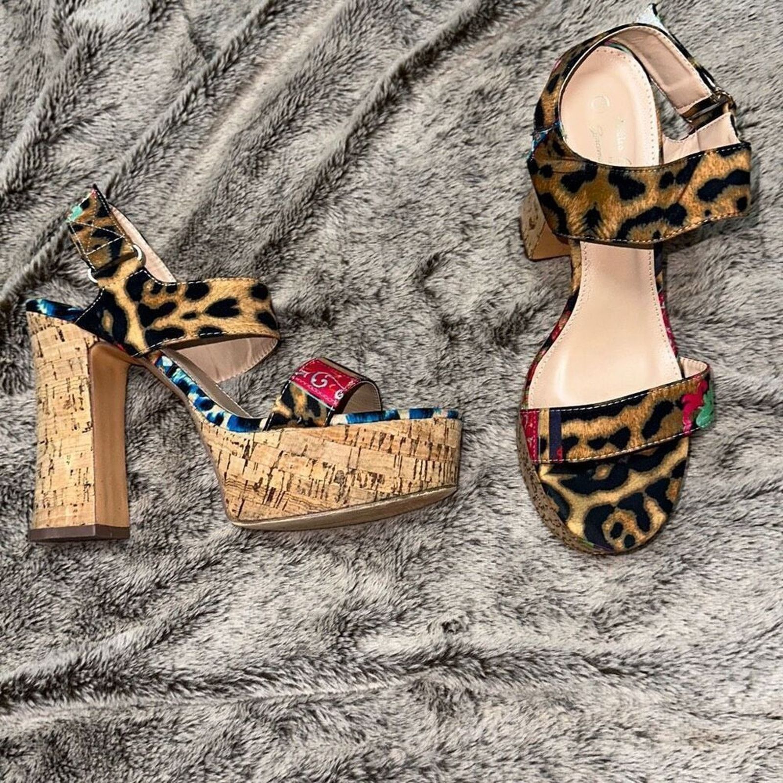 Other Antica Sartoria Italian Cork Platform Sandals | Sz 39 Size US 8.5 / IT 38.5 - 2 Thumbnail