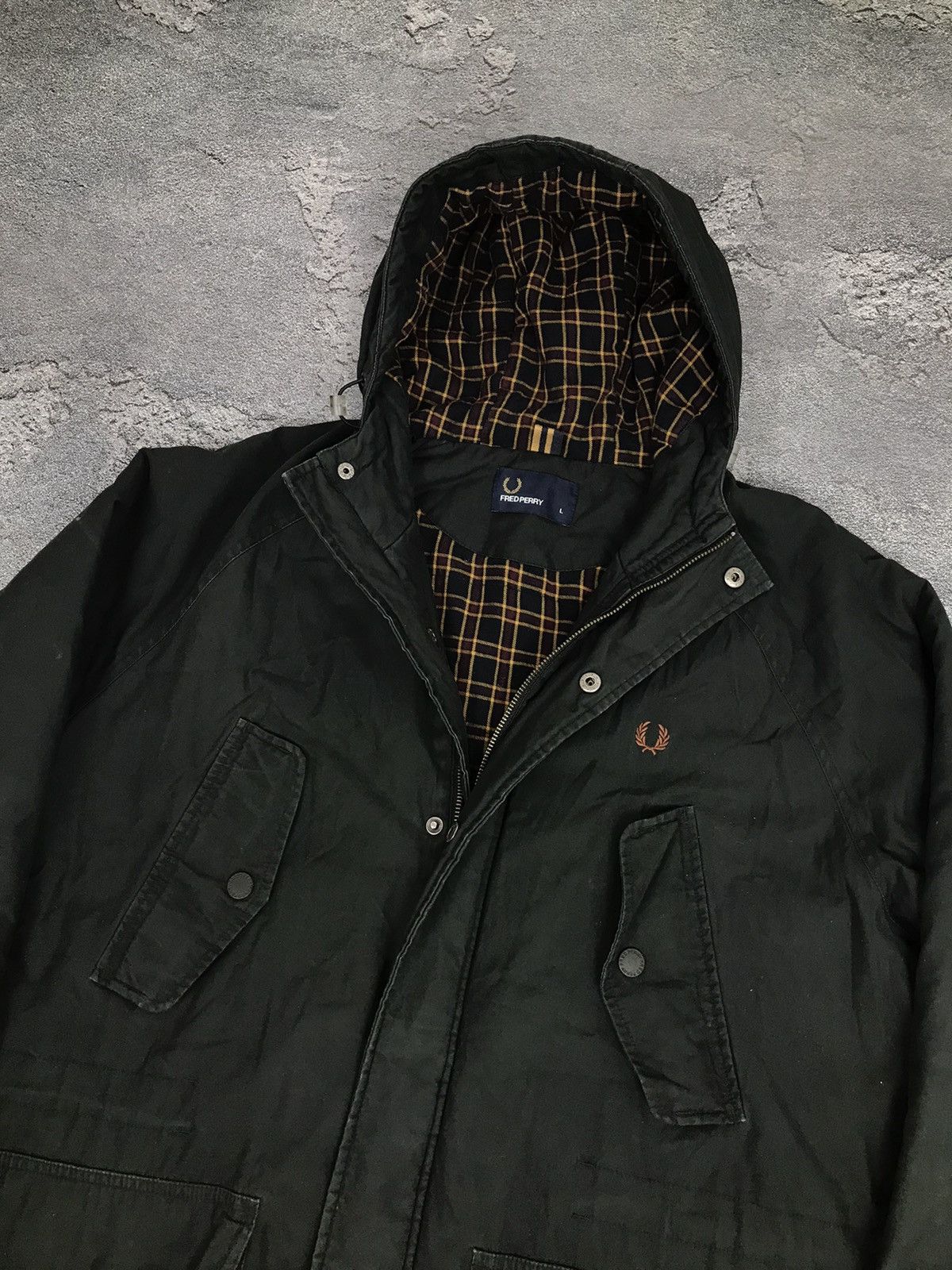 Fred Perry Fred Perry Waterproof,Windbreaker Hooded Parka Jacket Size US L / EU 52-54 / 3 - 5 Thumbnail