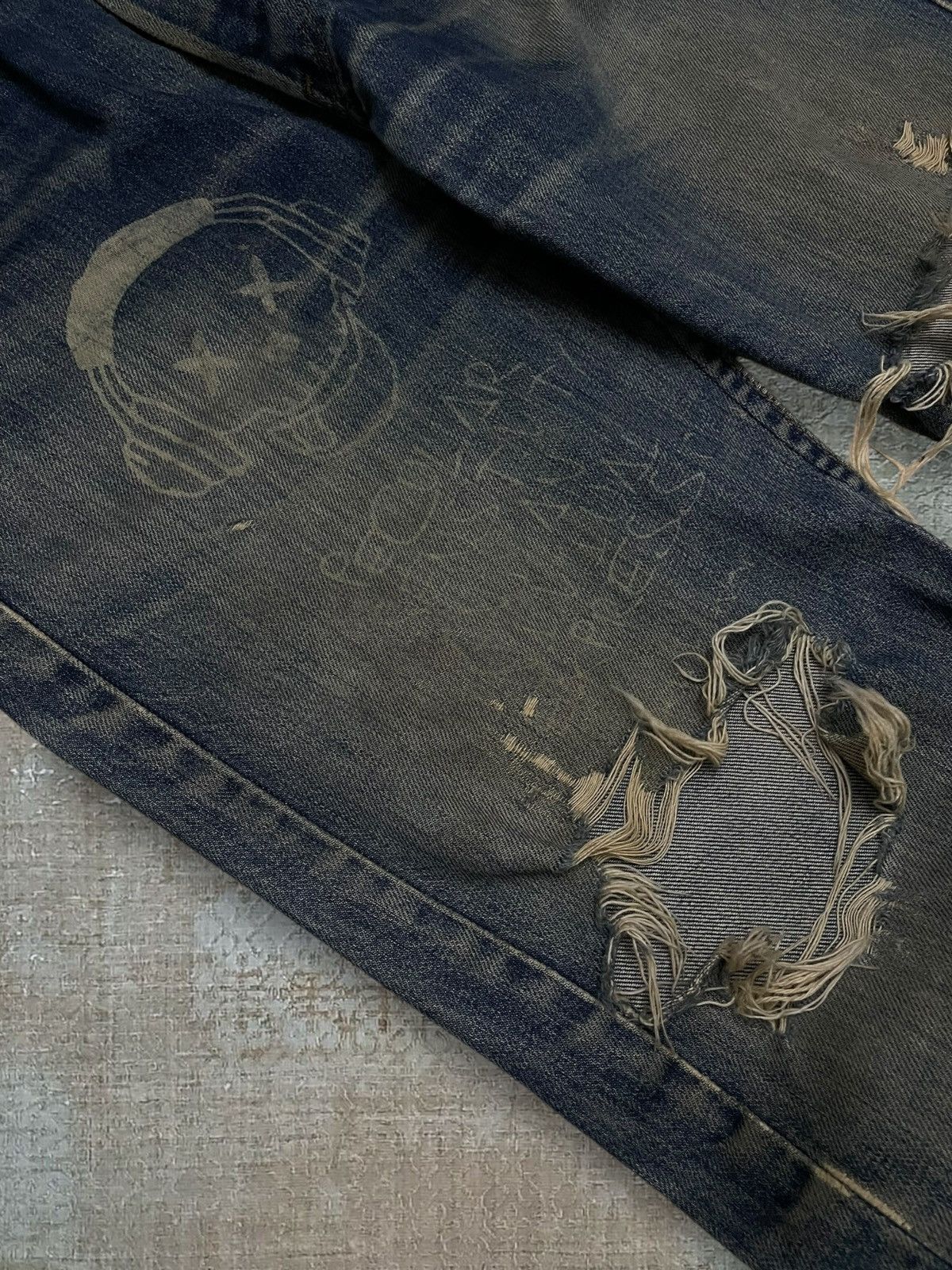 Levi's Vintage Clothing Vintage 1990s Designer Levis 501 Skull Distressed Denim Size US 31 - 7 Thumbnail