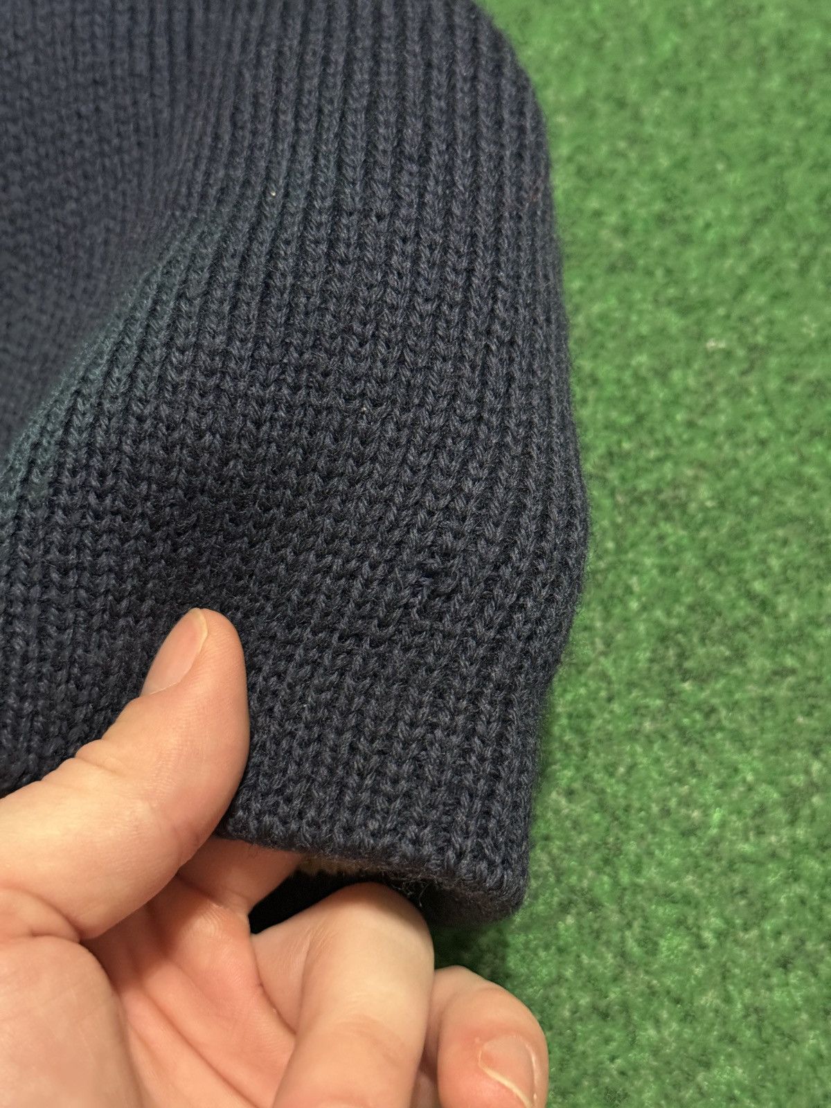 Goretex Gore Tex Fabric Wool Smiley Navy Adult Gore Tex Hat Beanie Size ONE SIZE - 6 Thumbnail