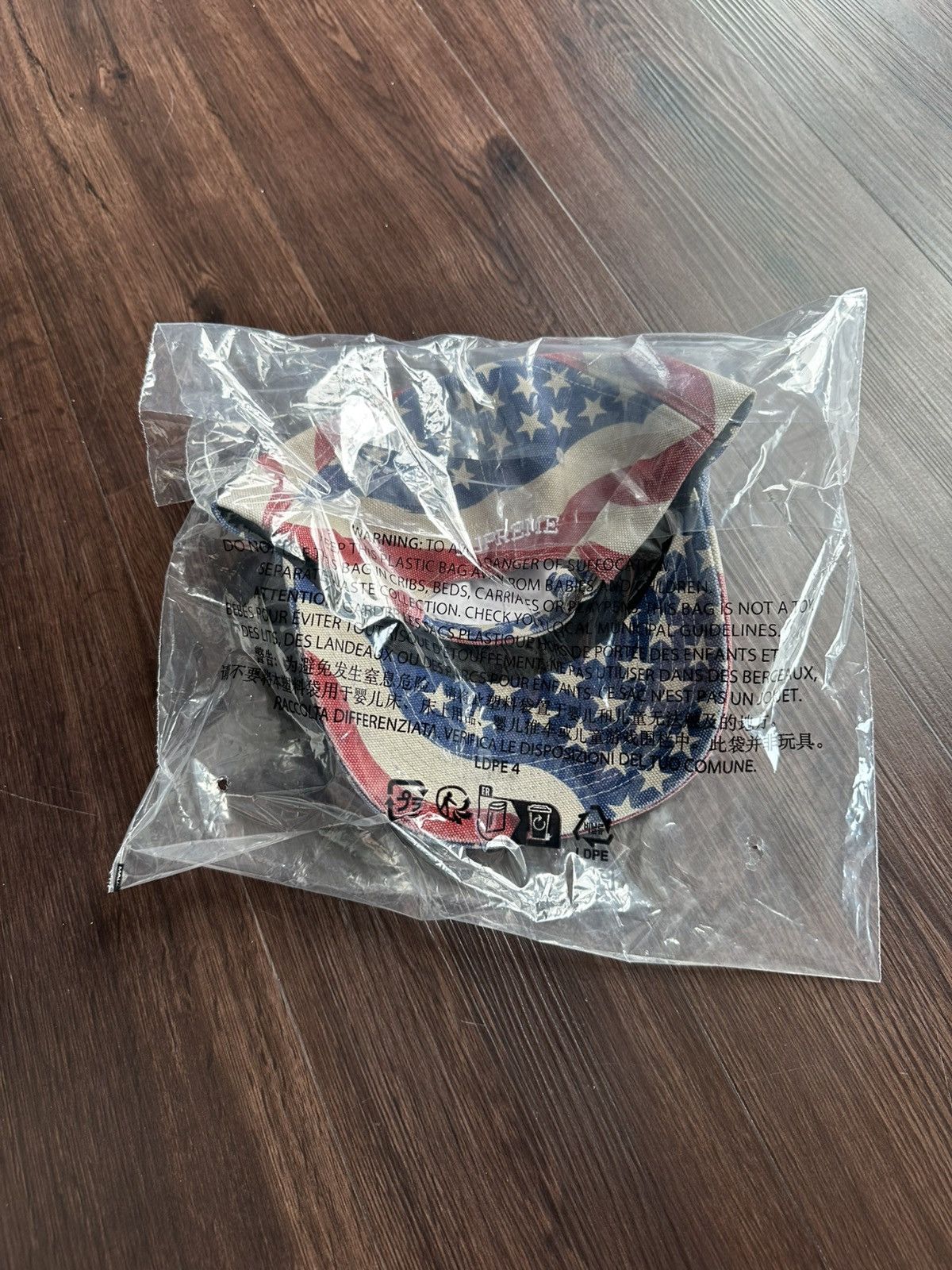 Supreme Supreme Pigment Coated S Logo American Flag 6 Panel Hat Size ONE SIZE - 13 Thumbnail