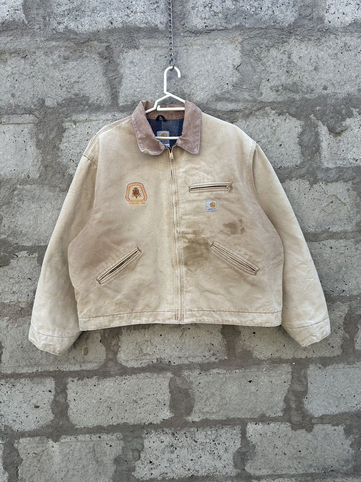 Carhartt × Vintage Vintage Carhartt Detroit jacket J01 BRN | Grailed