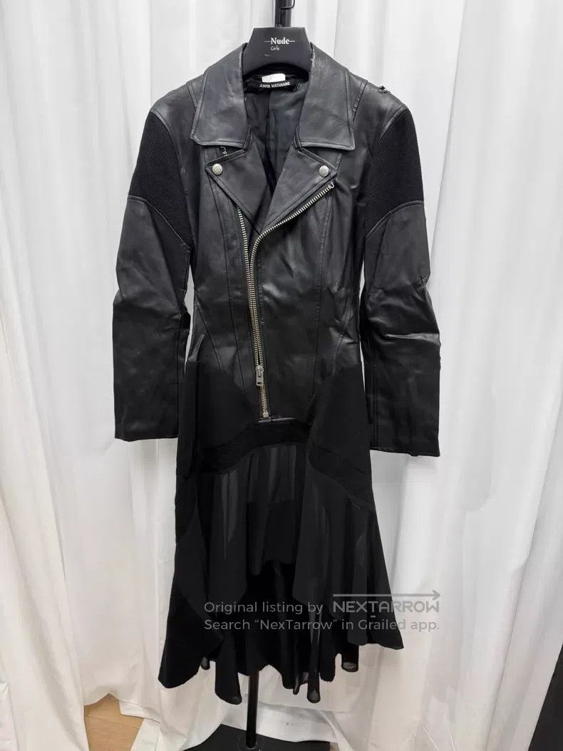 Junya Watanabe JUNYA WATANABE Asymmetrical Patchwork Leather Jacket Size US XS / EU 42 / 0 - 1 Thumbnail