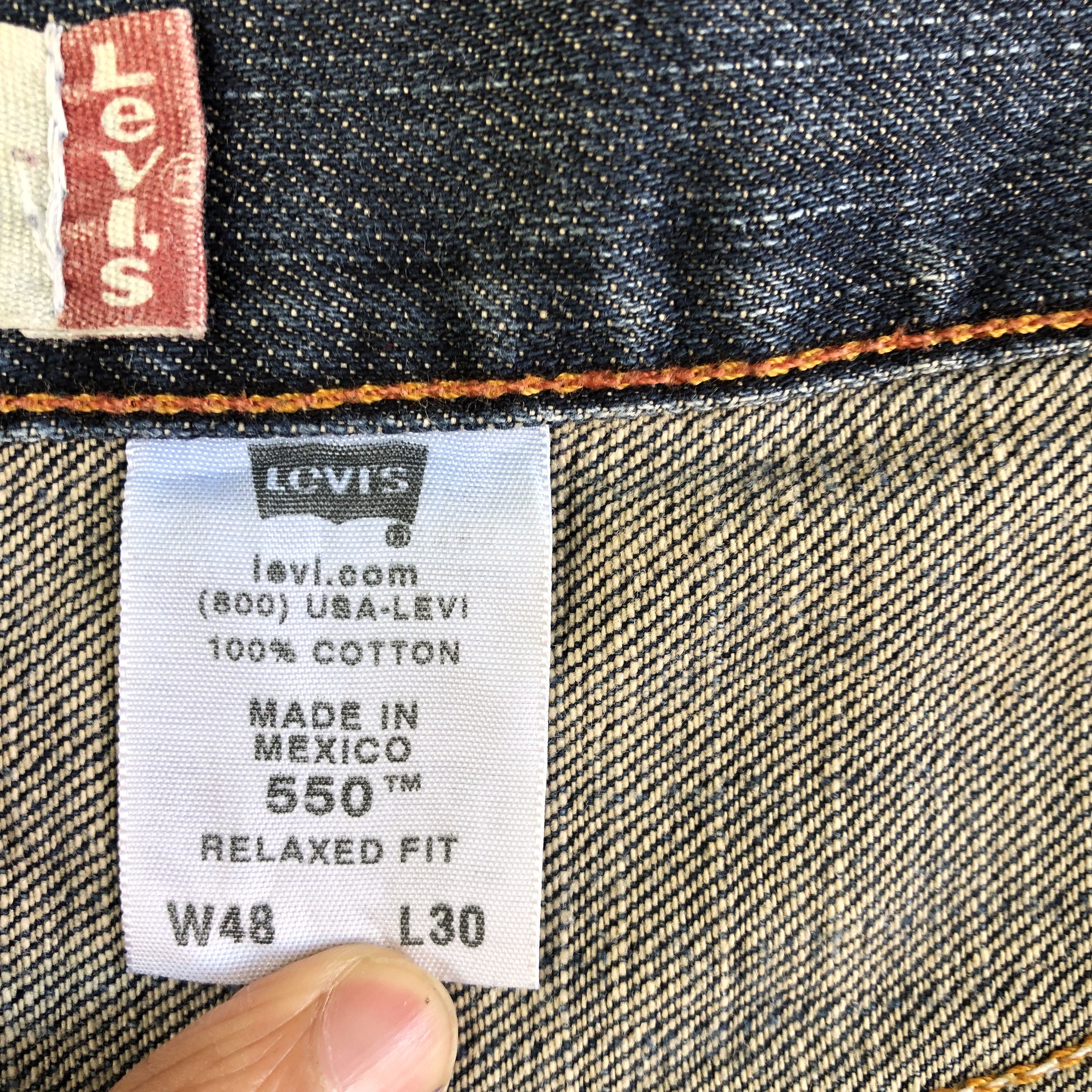 Levi's Vintage Levis 550 Baggy Jeans Levi's Oversized Faded Denim Size US 44 / EU 60 - 9 Thumbnail
