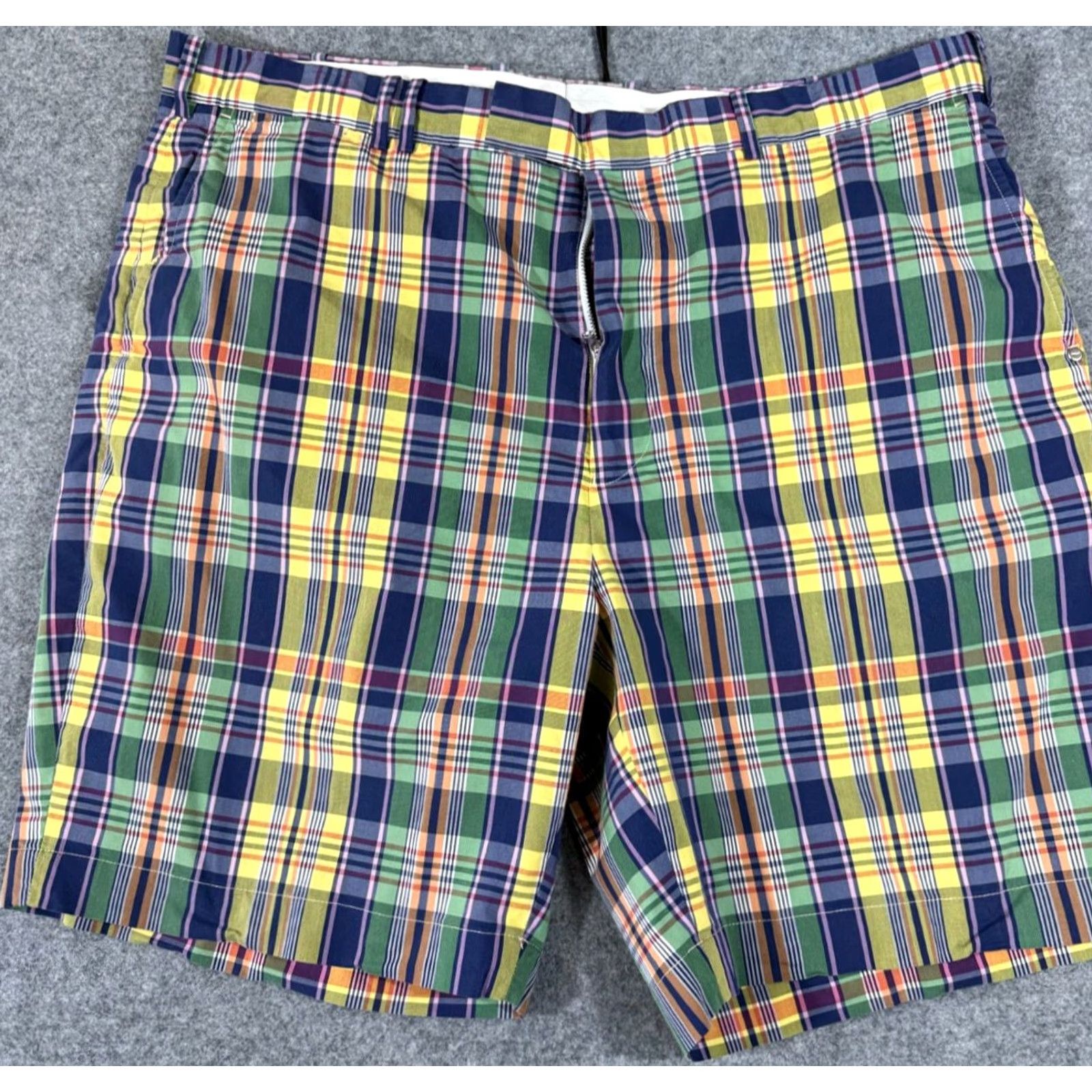 RLX Ralph Lauren Ralph Lauren RLX Shorts Mens 40 Multicolor Plaid Flat Front Performance Golf Chino Size US 40 / EU 56 - 2 Thumbnail