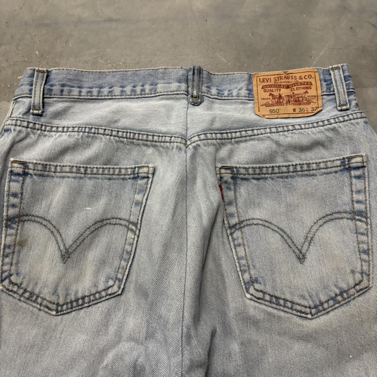 Levi's × Vintage Crazy Vintage Y2K/2000s Faded Light Wash Levi’s Distressed Denim Jeans! Size US 31 - 7 Thumbnail