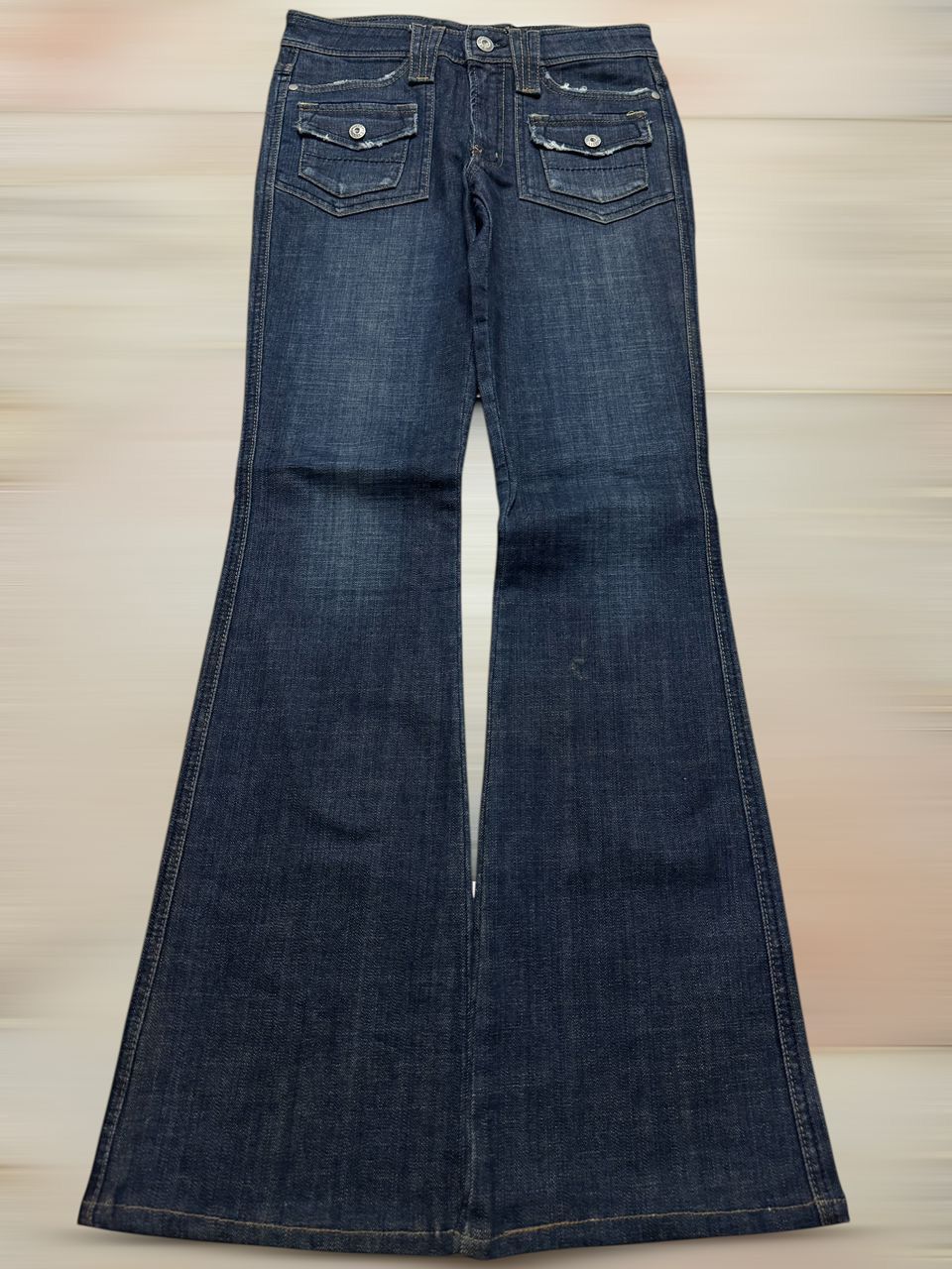 Japanese Brand VINTAGE 2000s 00-LA-LA BUSHPANTS BELL BOTTOM Size US 26 / EU 42 - 2 Thumbnail