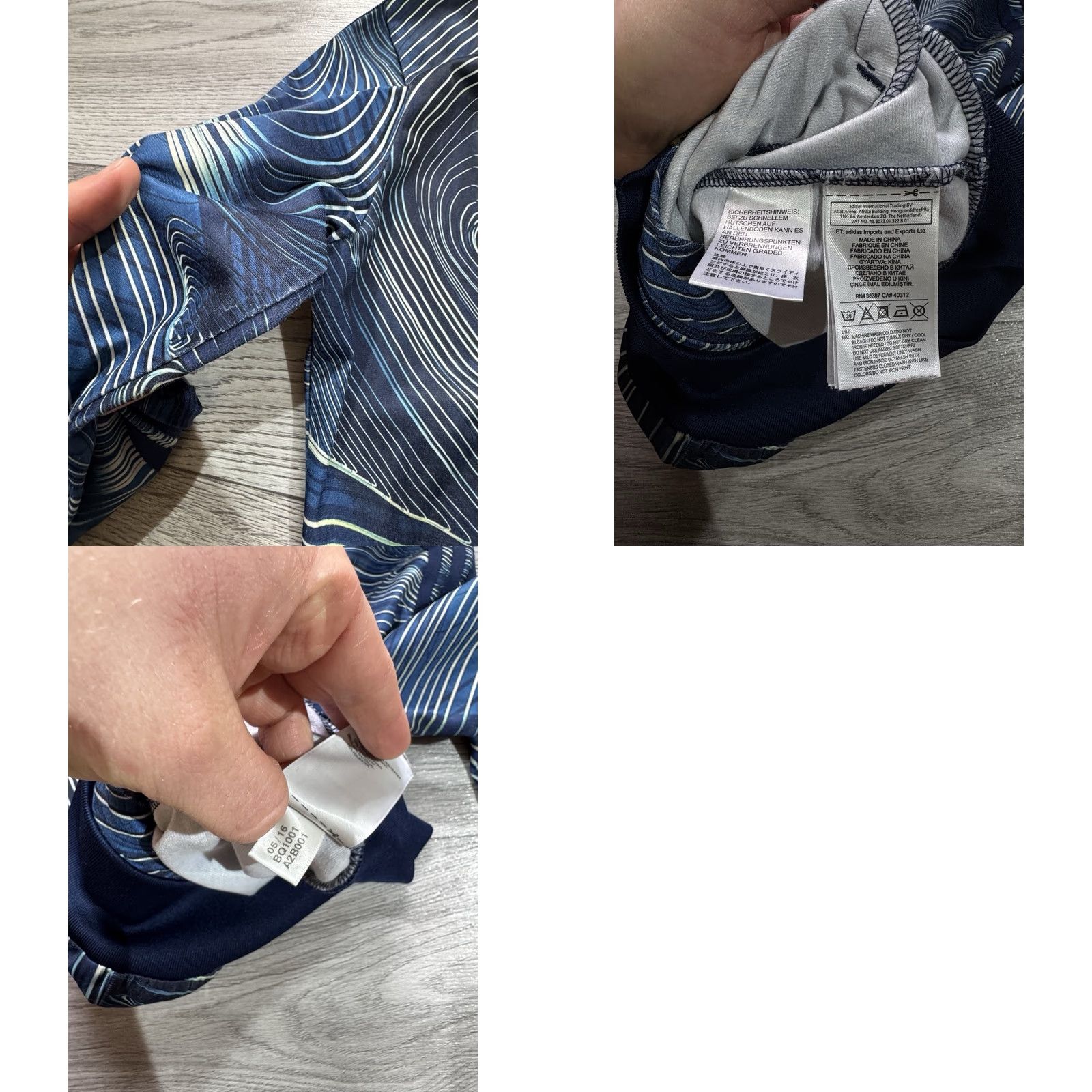 Adidas Adidas Originals Track Jacket Womens XS Multicolor Blue Fire Bird Geology Pattern Shirt Size XS / US 0-2 / IT 36-38 - 10 Thumbnail