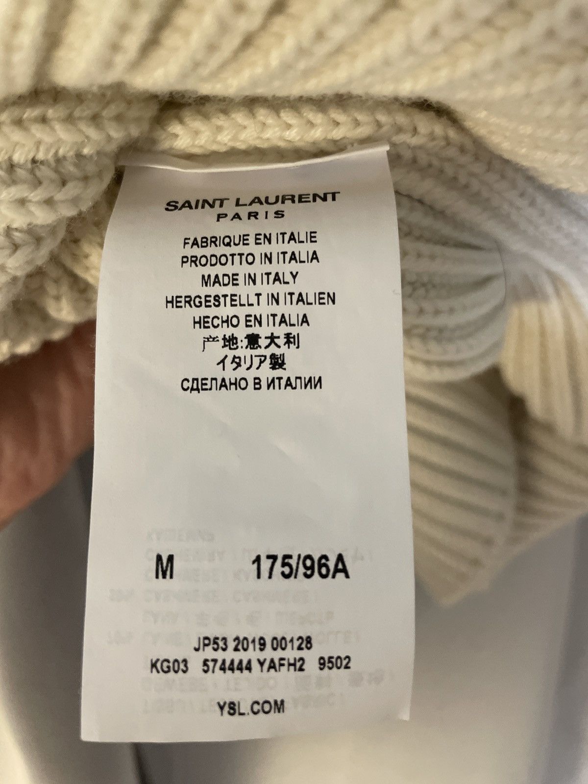 Saint Laurent Paris Saint laurent ribbed sweater Size US M / EU 48-50 / 2 - 4 Thumbnail