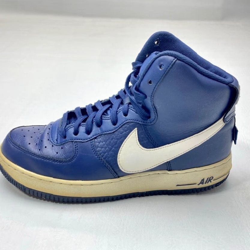 Nike VINTAGE Nike Air Force 1 315121-414 Men's Size 8.5 Navy Blue High Tops 1607 Size US 9 / EU 42 - 7 Thumbnail
